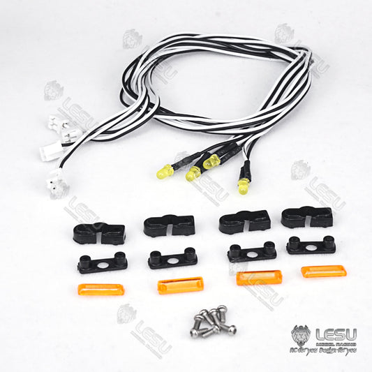 IN STOCK LESU Side Skirts Light LED for TAMIYA 1/14 DIY Tractor Trailer