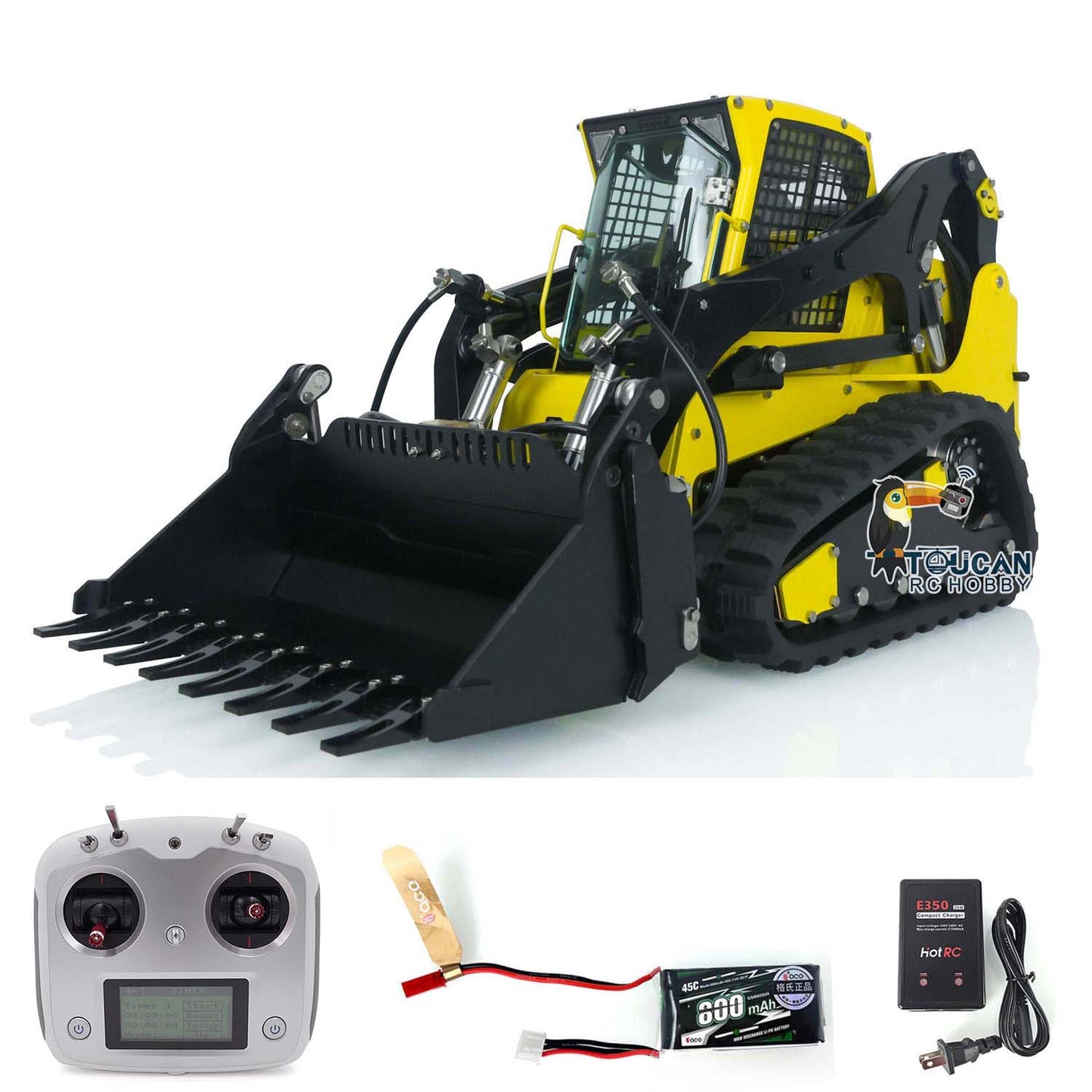 LESU 1/14 RC Metall Hydraulische Aoue LT5 Lackiert Montiert RTR Raupen Kompaktlader B0008