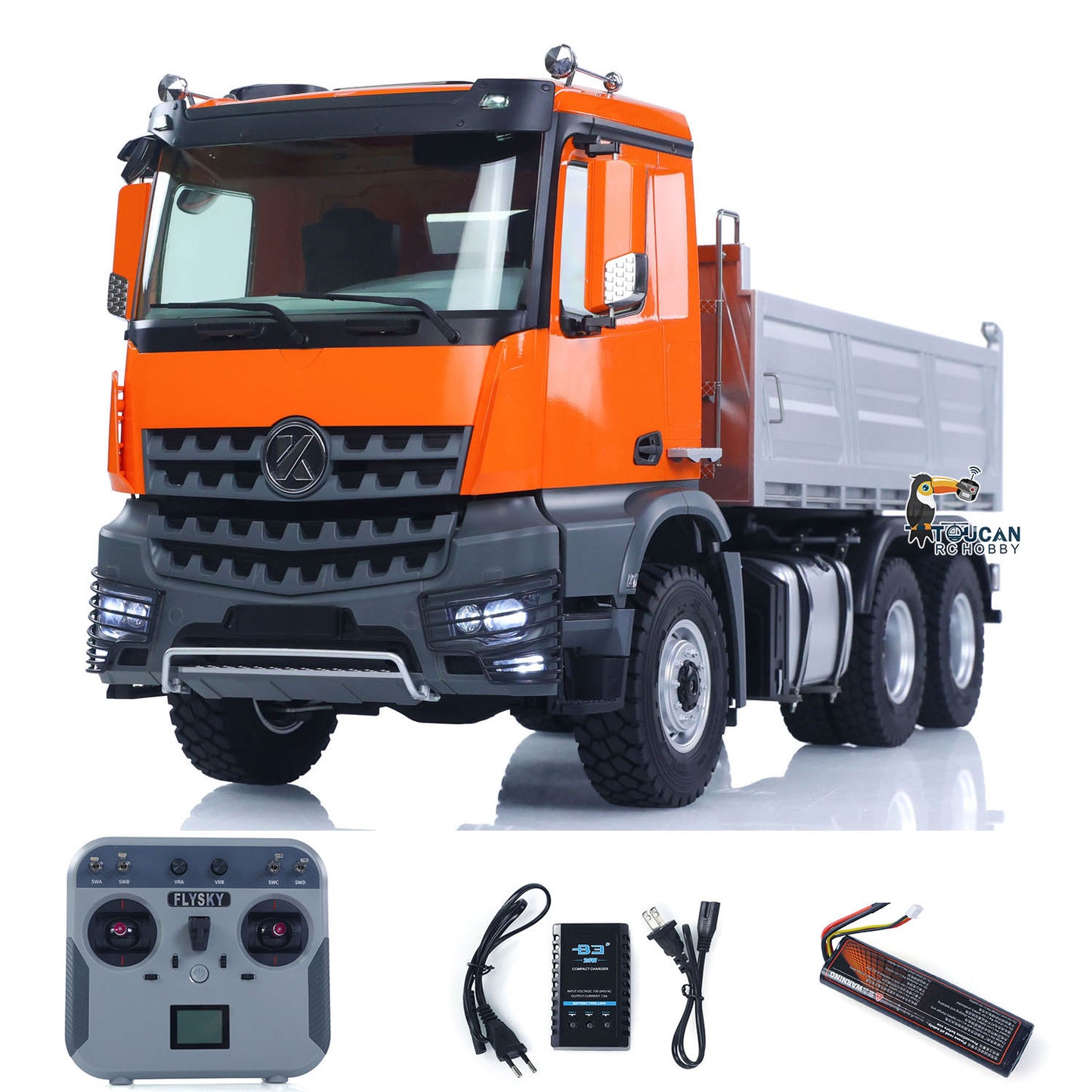 US STOCK 1/14 2.4G Remote Control Electric Lifting Dumper 5702 Model 6*6 Tipper Vehicle 2Speed Sound Light Motor RTR Car Gifts Adults