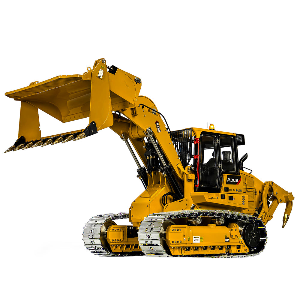 LESU 1/14 RC Chargeur hydraulique Mise à niveau 973K Voiture à chenilles Godet ouvrable Charrue arrière Peint Assemblé PNP