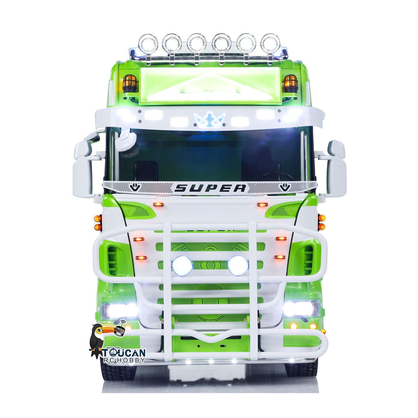 6x6 Metal Chassis 1/14 RC Tractor Truck R620 RTR Model Air Suspension ST8 Radio