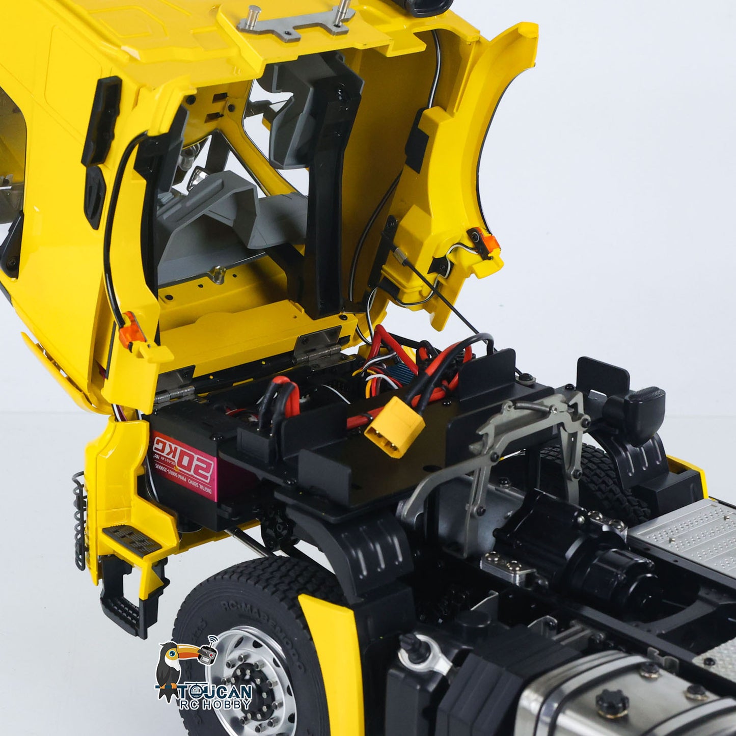 1/14 RC Tractor Truck 3363 Lorry Car Model Metal NO Lock Differential Axle 2Speed Gearbox Light Sound Radio