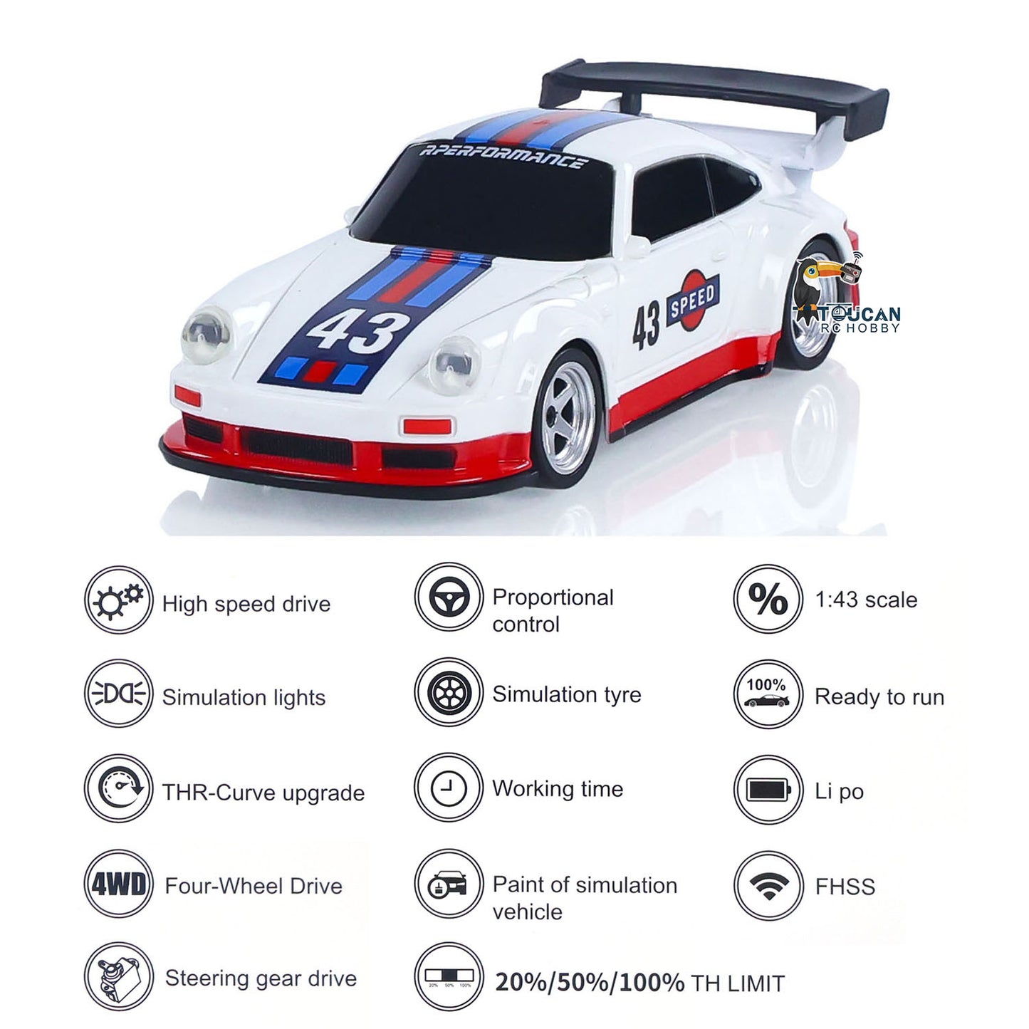 Fast Shipping High Speed 2.4G Mini RC Drift Car 1/43 Racing Vehicles 4WD Ready to Go Mini Car Toy Model Radio Battery Lights