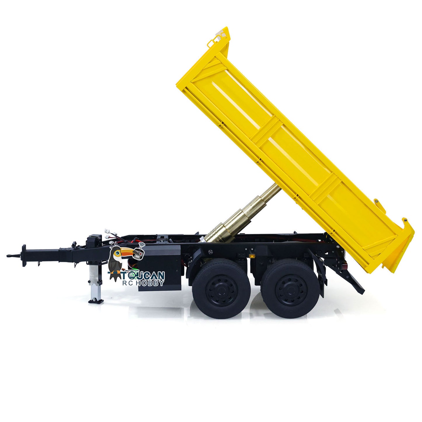 Metal 2 Axles LESU 1/14 RC Full Trailer Hydraulic Dumper