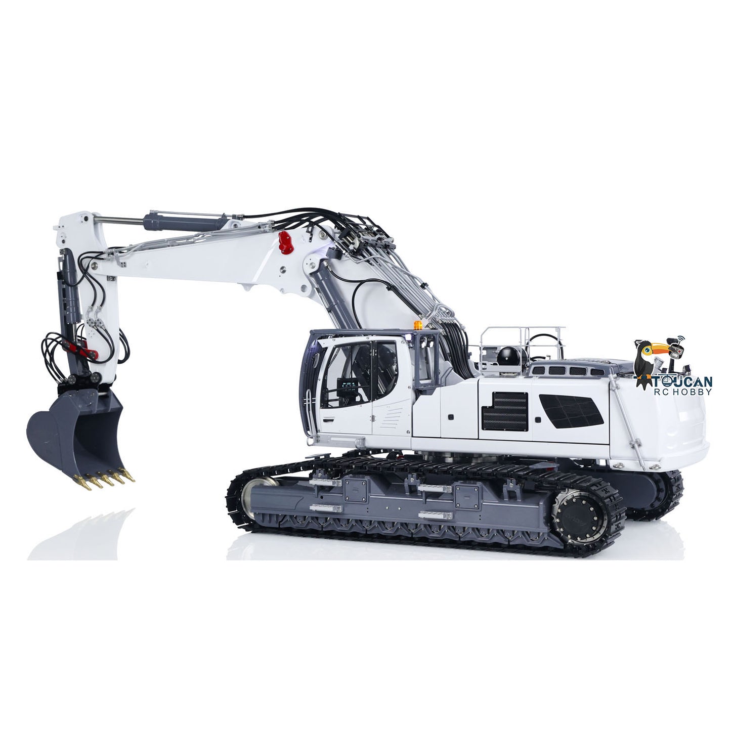 LESU 1/14 RC Full Hydraulic Excavator LR960 RTR Digger Frsky XE Radio Battery Without Sound System