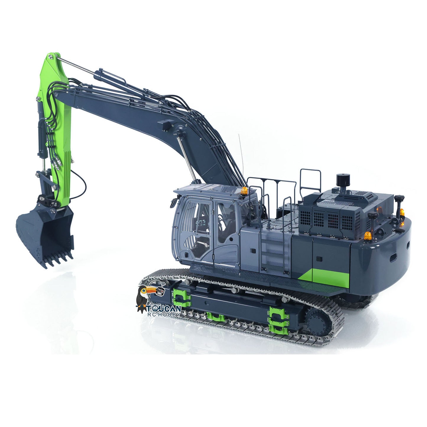 LESU Metal 1/14 RC Hydraulic Excavator Aoue ZX490 Upgraded Heavy Digger Model Paladin PL18EV Lite Sound Smoke