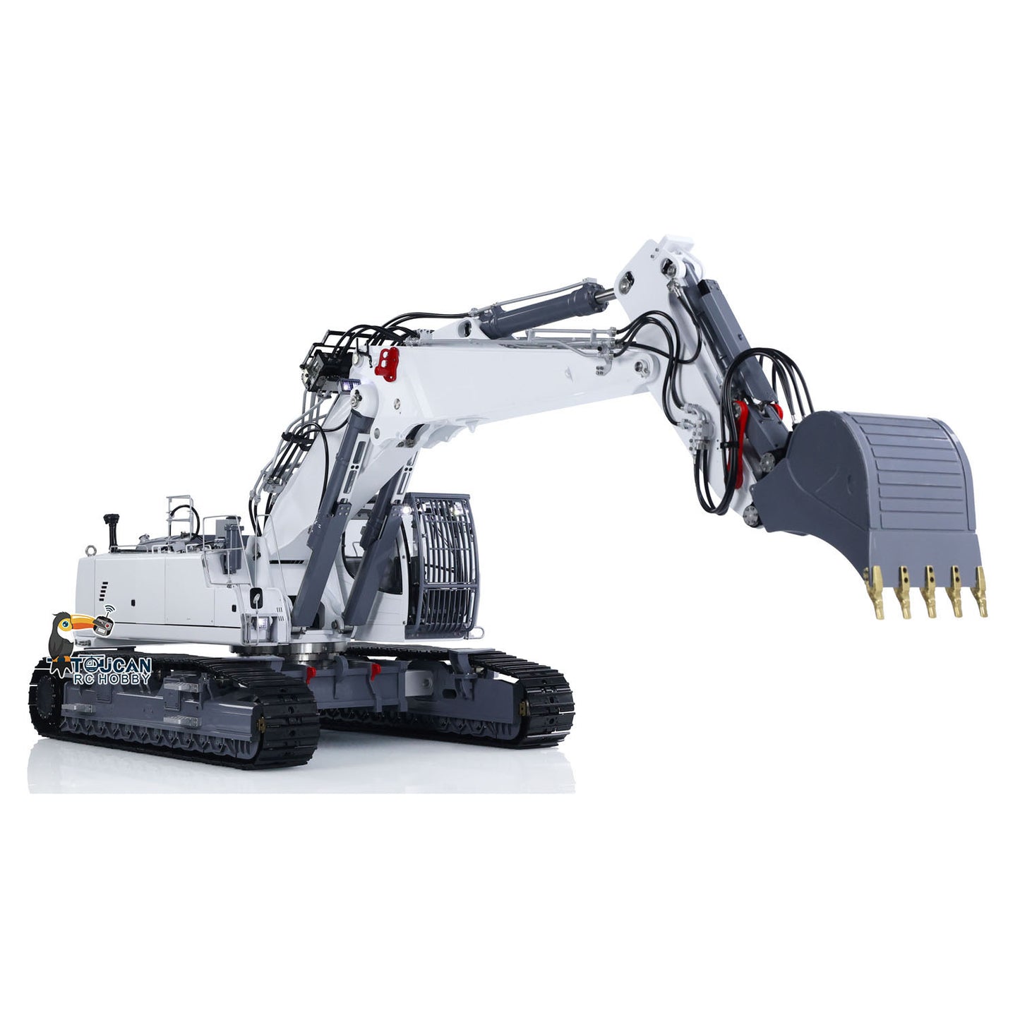 LESU 1/14 RC Full Hydraulic Excavator LR960 RTR Digger Frsky XE Radio Battery Without Sound System