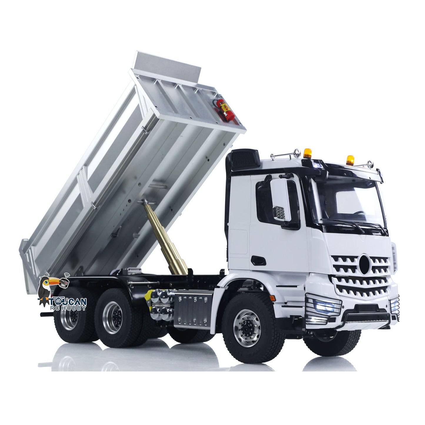 US STOCK 3348 Metal Chassis 1/14 RC Hydraulic Dumper 2Speed Gearbox Radio Controlled Tipper Model Car Differential Axle Light Sound Radio