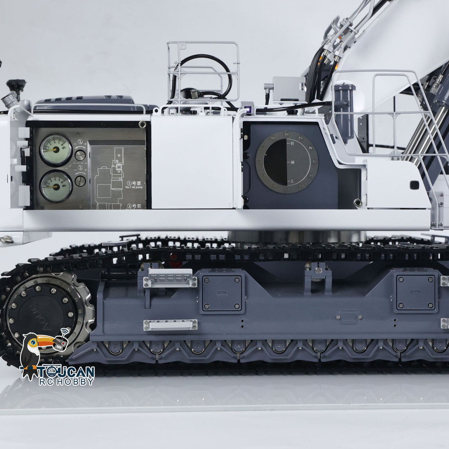 LESU 1/14 RC Full Hydraulic Excavator LR960 RTR Digger Frsky XE Radio Battery Without Sound System