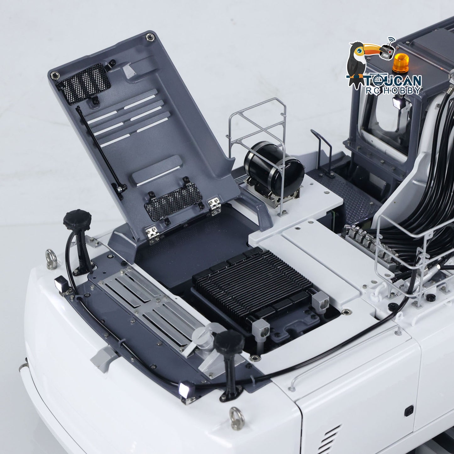 LESU 1/14 RC Full Hydraulic Excavator LR960 RTR Digger Frsky XE Radio Battery Without Sound System