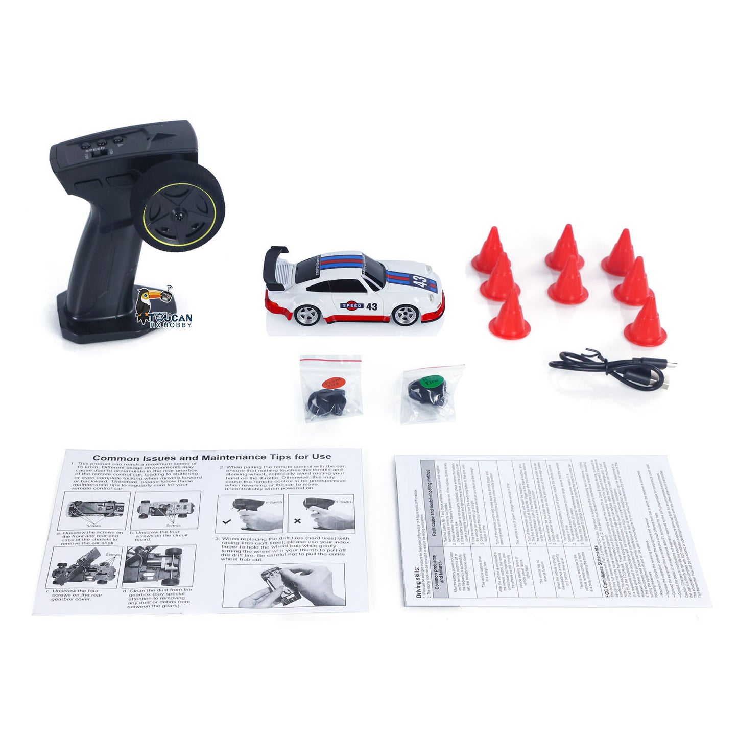 Fast Shipping High Speed 2.4G Mini RC Drift Car 1/43 Racing Vehicles 4WD Ready to Go Mini Car Toy Model Radio Battery Lights