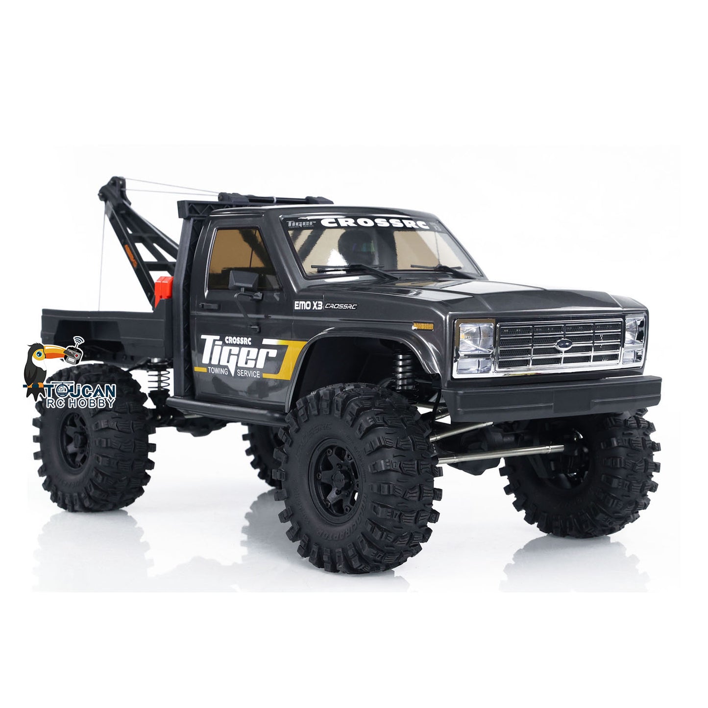 CROSSRC EMO X3 1/8 RC Rescue Towing Car ARTR 4x4 Remote Control Rock Crawler Car Differential Lock Axle Model NO Motor ESC