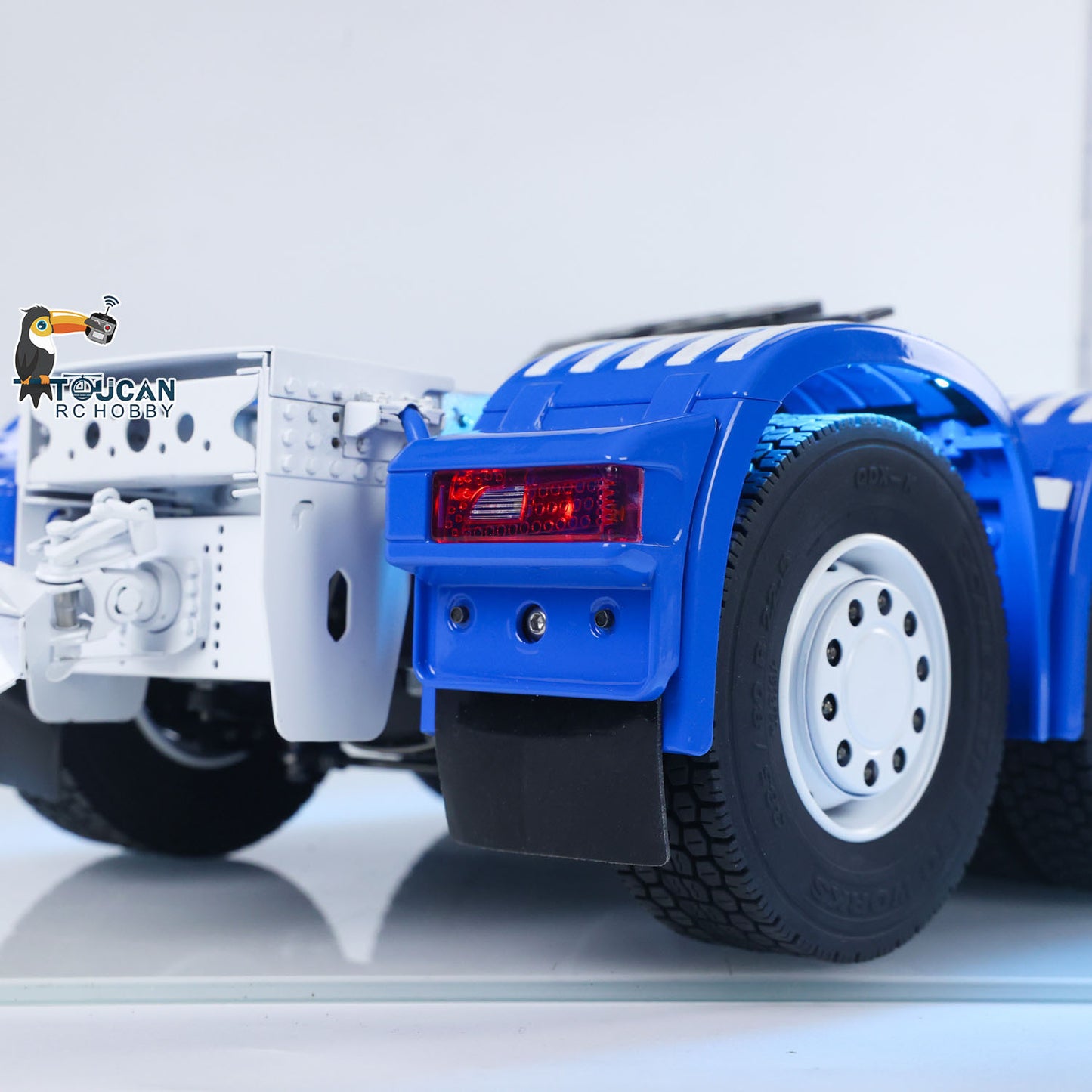 Unitru 04 10x10 Metal Chassis SC 3Speed 1/14 RC Tractor Truck RTR Smoke Light Sound ST8 Radio Battery