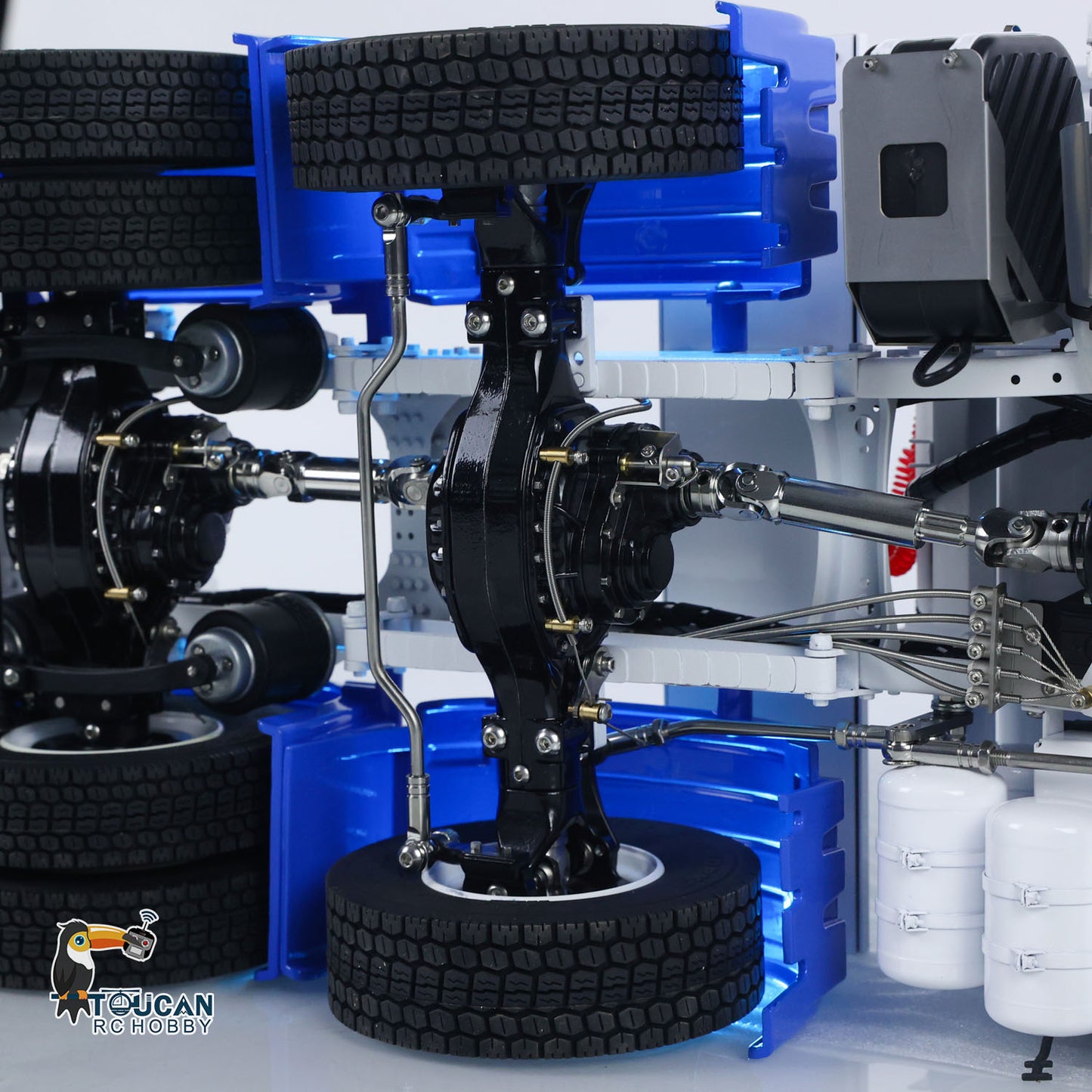 Unitru 04 10x10 Metal Chassis SC 3Speed 1/14 RC Tractor Truck RTR Smoke Light Sound ST8 Radio Battery
