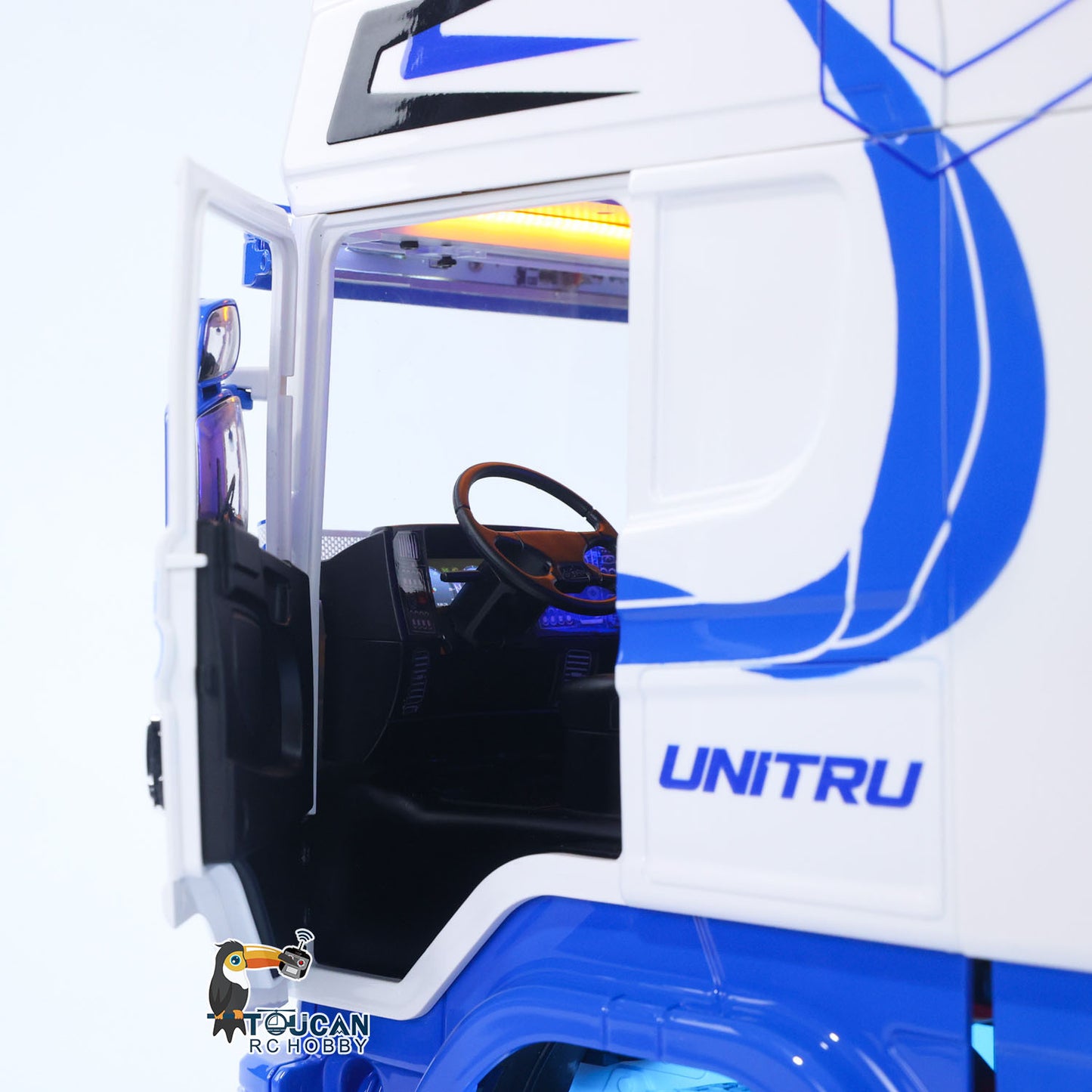 Unitru 04 10x10 Metal Chassis SC 3Speed 1/14 RC Tractor Truck RTR Smoke Light Sound ST8 Radio Battery
