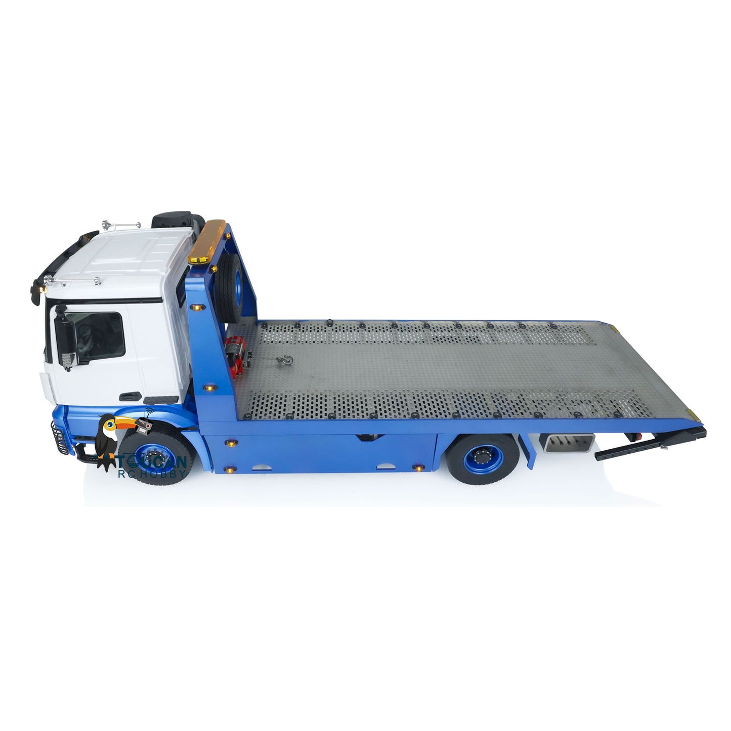 JDMODEL-196 1/14 4x4 Metal RC Hydraulic Flatbed Tow Truck