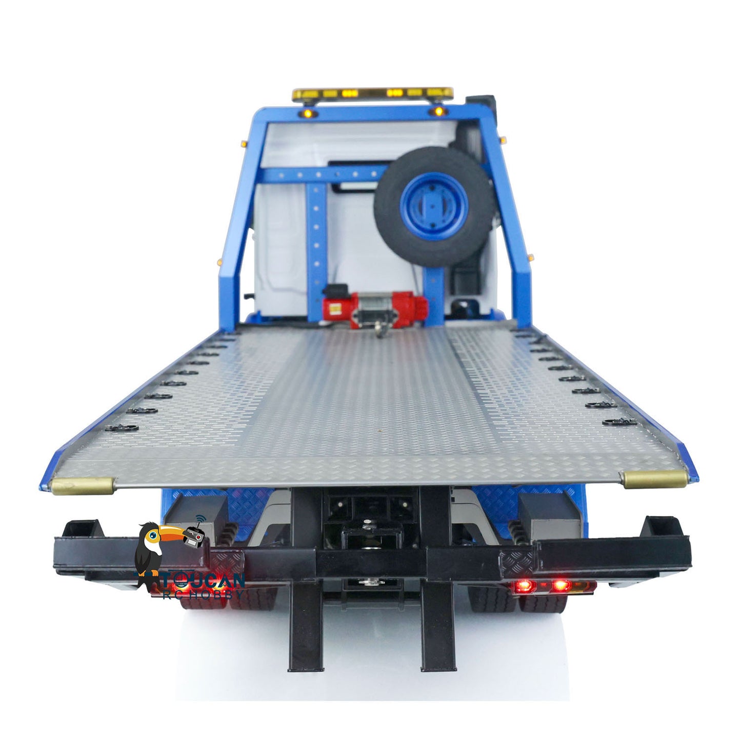 JDMODEL-196 1/14 4x4 Metall montiert lackiert RC RTR hydraulischer Pritschenwagen Abschleppwagen Bergungsfahrzeug