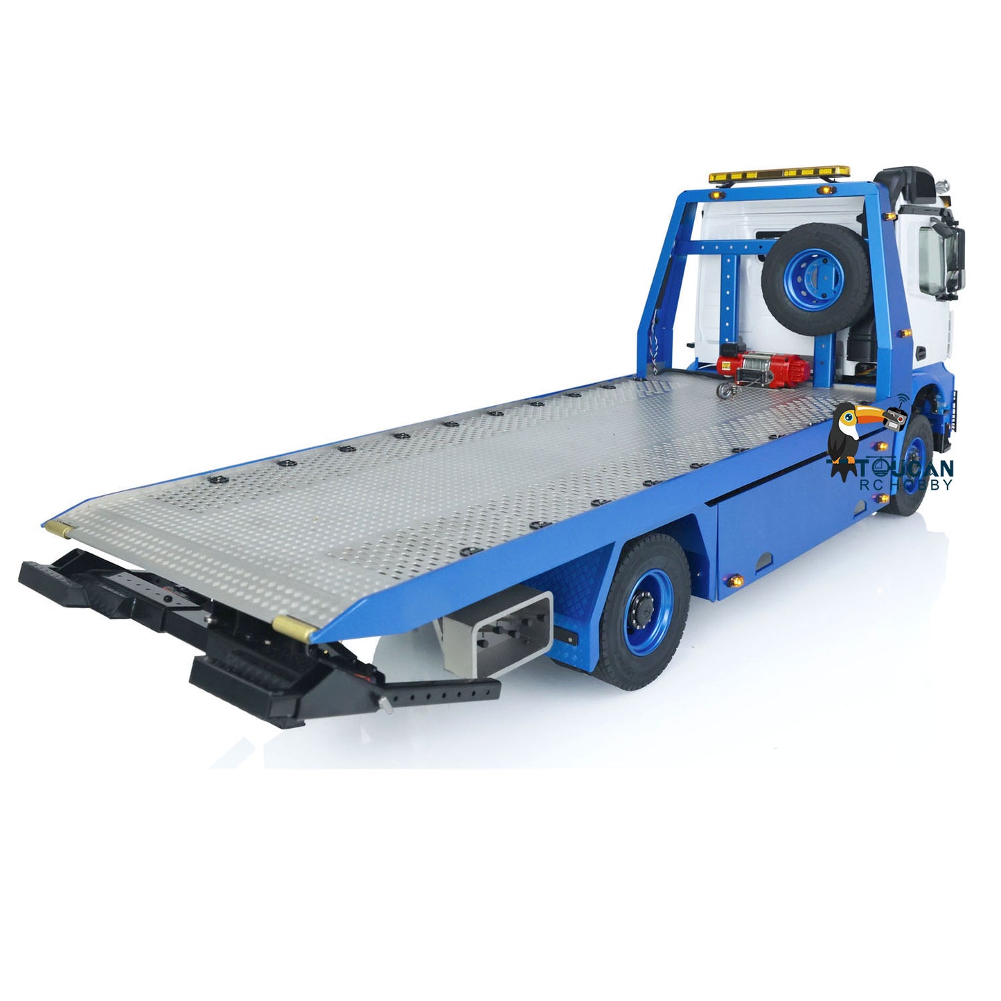 JDMODEL-196 1/14 4x4 Metal RC Hydraulic Flatbed Tow Truck