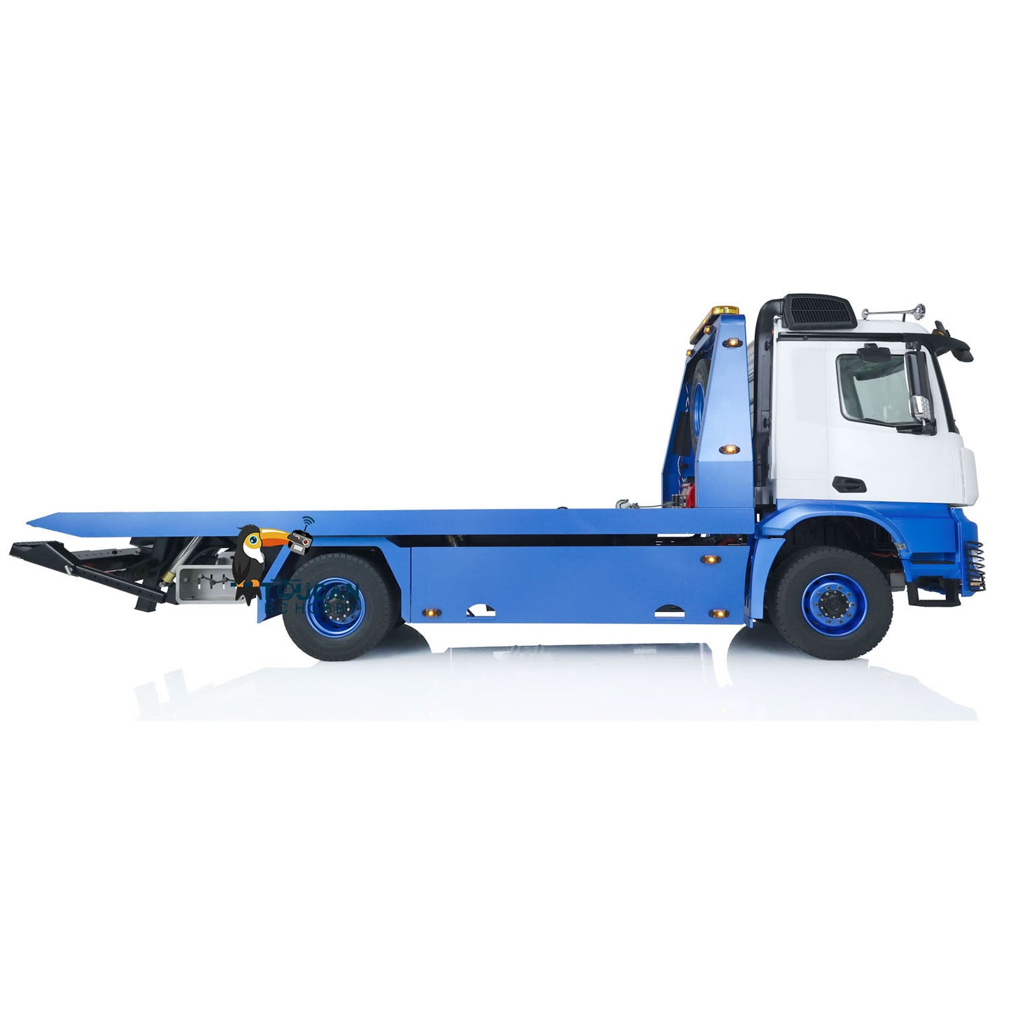 JDMODEL-196 1/14 4x4 Metal RC Hydraulic Flatbed Tow Truck