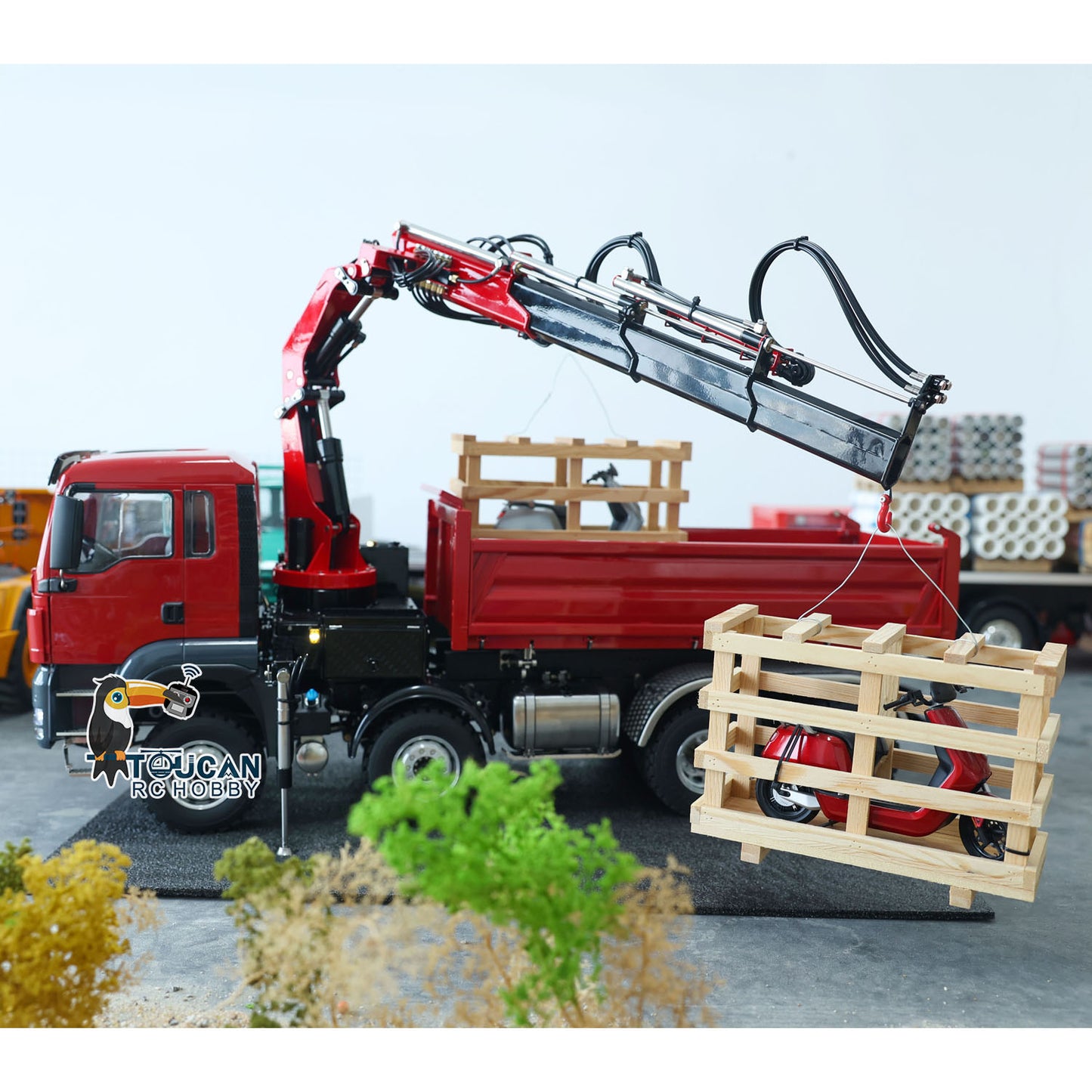 Voiture à benne basculante hydraulique LESU RC 8X8 1/14 RTR