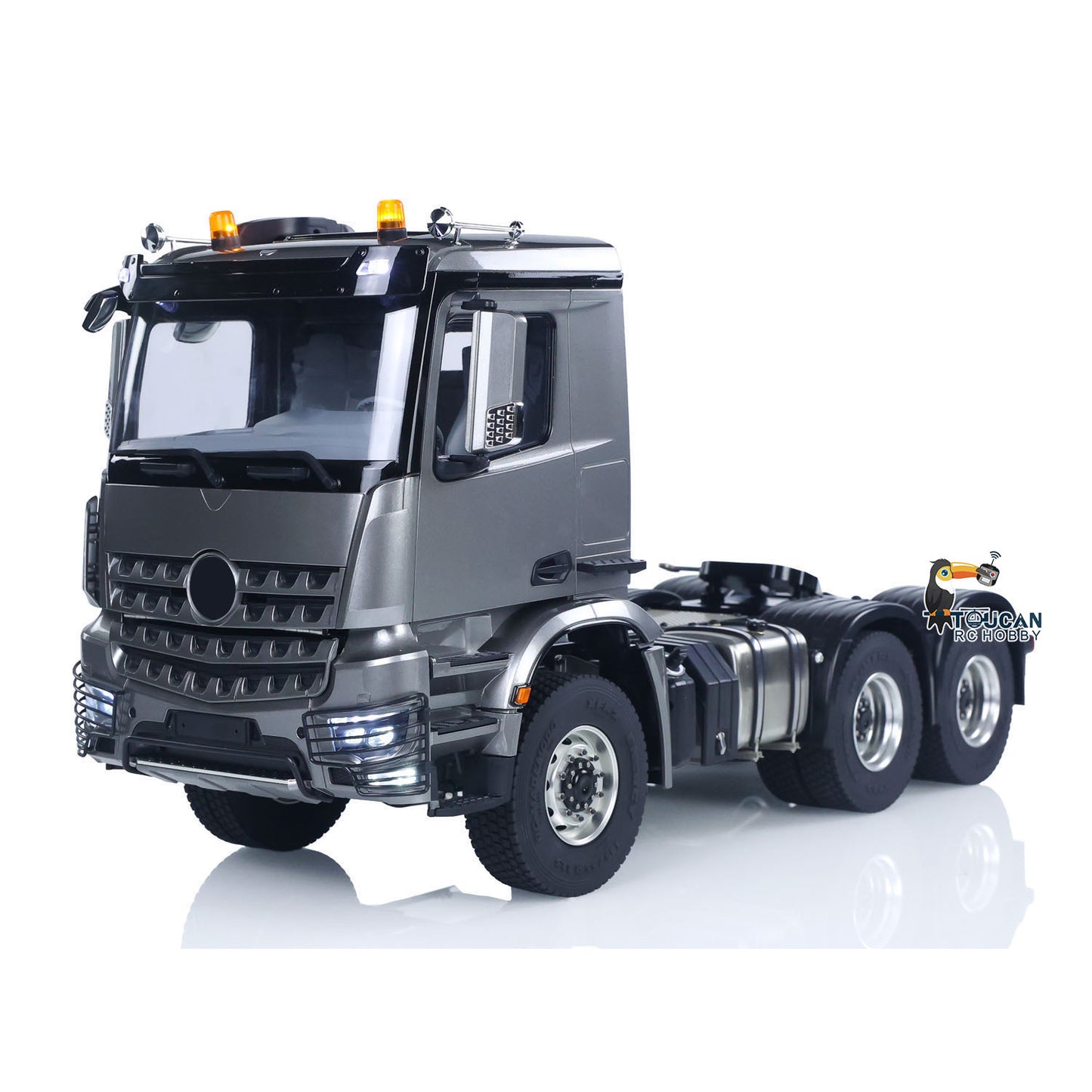 1/14 RC Tractor Truck 3363 Lorry Car Model Metal NO Lock Differential Axle 2Speed Gearbox Light Sound Radio