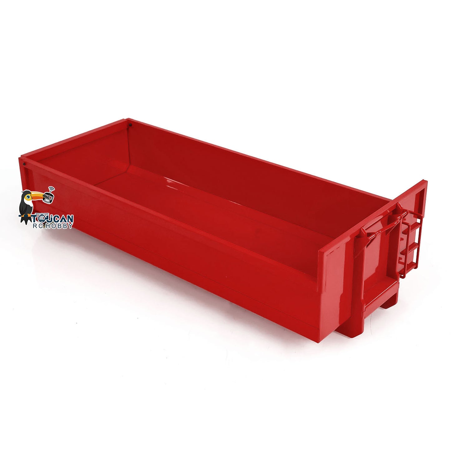 Metal U-shaped Short Bucket for 1/14 10x10 8x8 RC Roll On/Off Hydraulic Dumper Truck