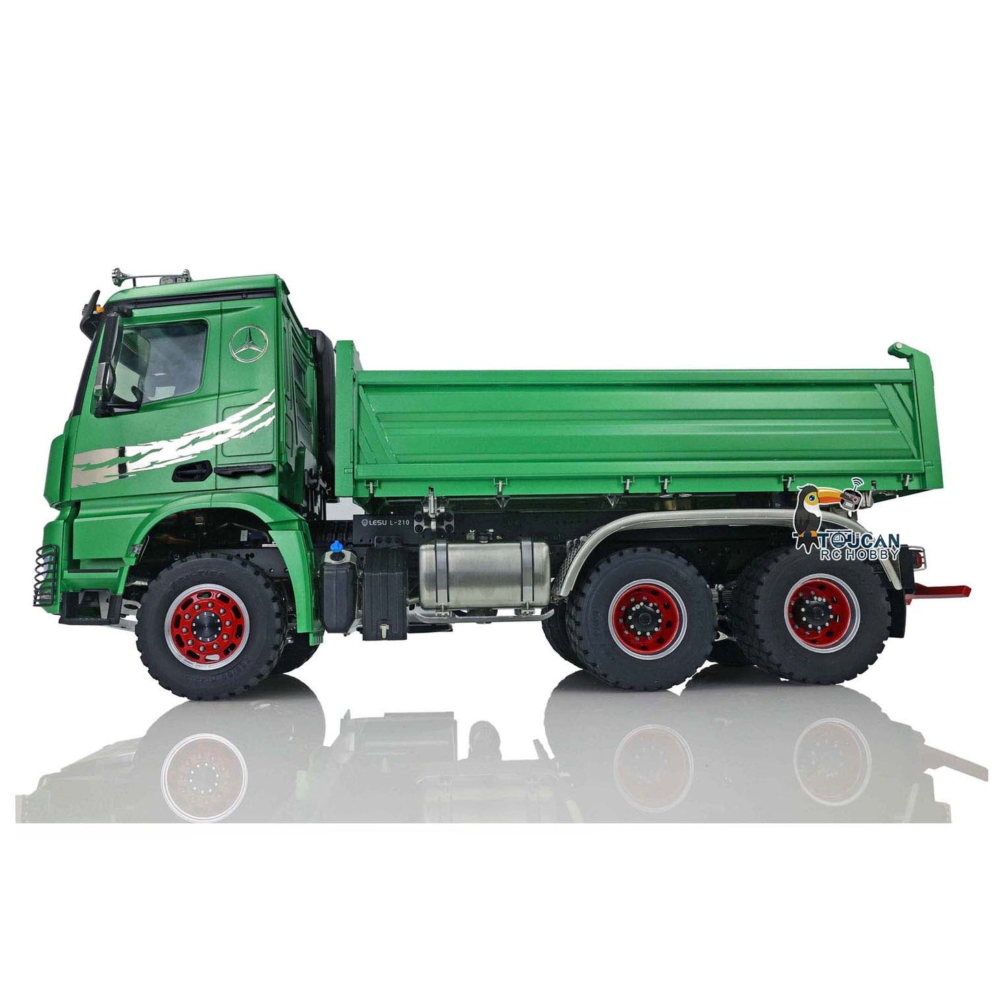 LESU 1/14 3Axles 3-way Tipper RC Hydraulic Dumper Radio Battery RTR