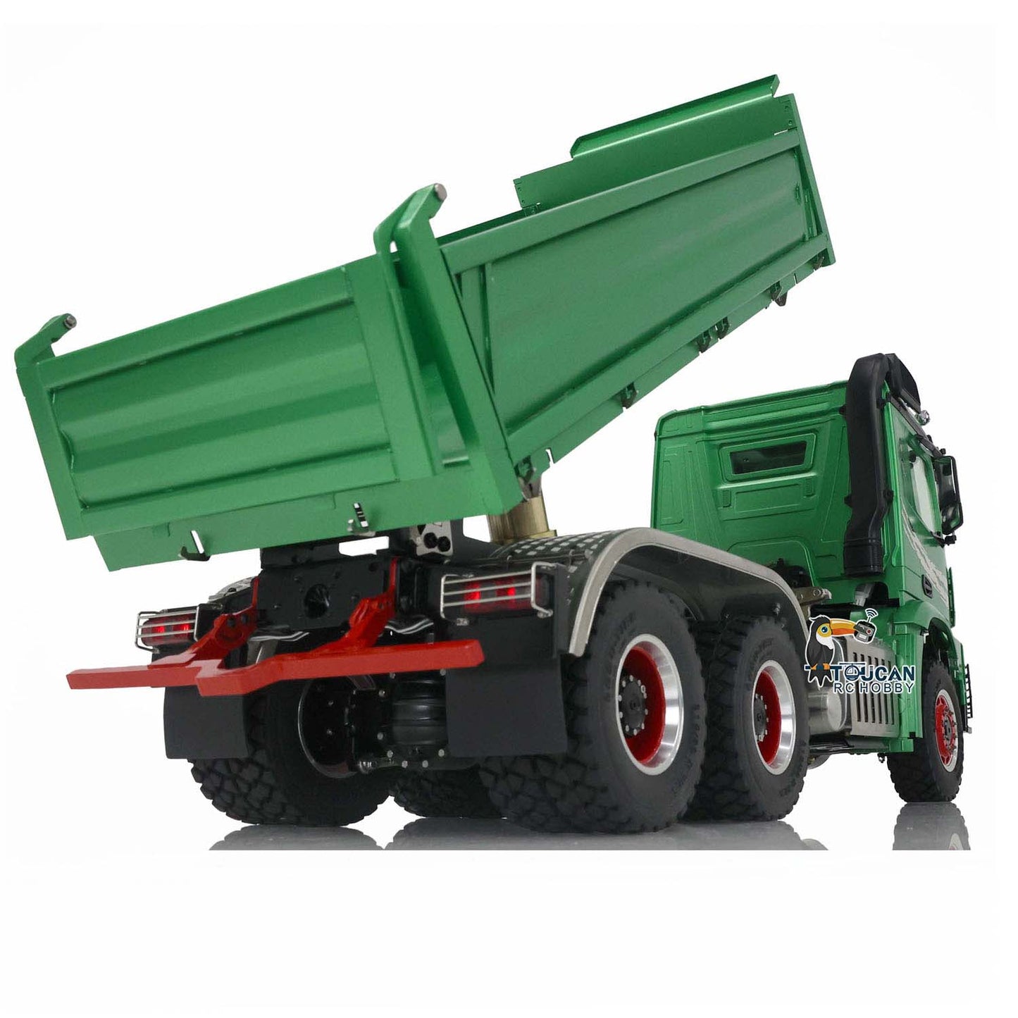 LESU 1/14 3Axles 3-way Tipper RC Hydraulic Dumper Radio Battery RTR