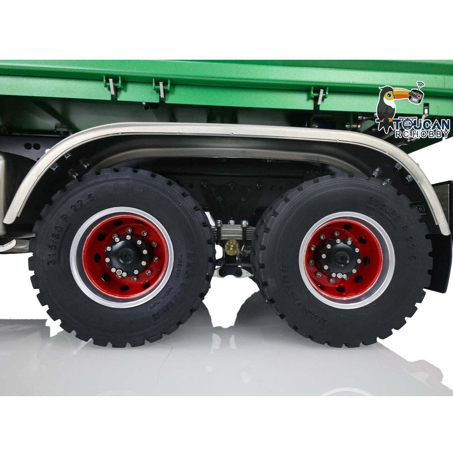 LESU 1/14 3Axles 3-way Tipper RC Hydraulic Dumper Radio Battery RTR
