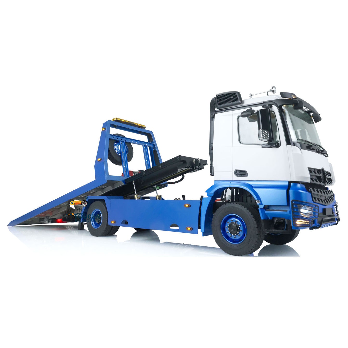 JDMODEL-196 1/14 4x4 Metall montiert lackiert RC RTR hydraulischer Pritschenwagen Abschleppwagen Bergungsfahrzeug