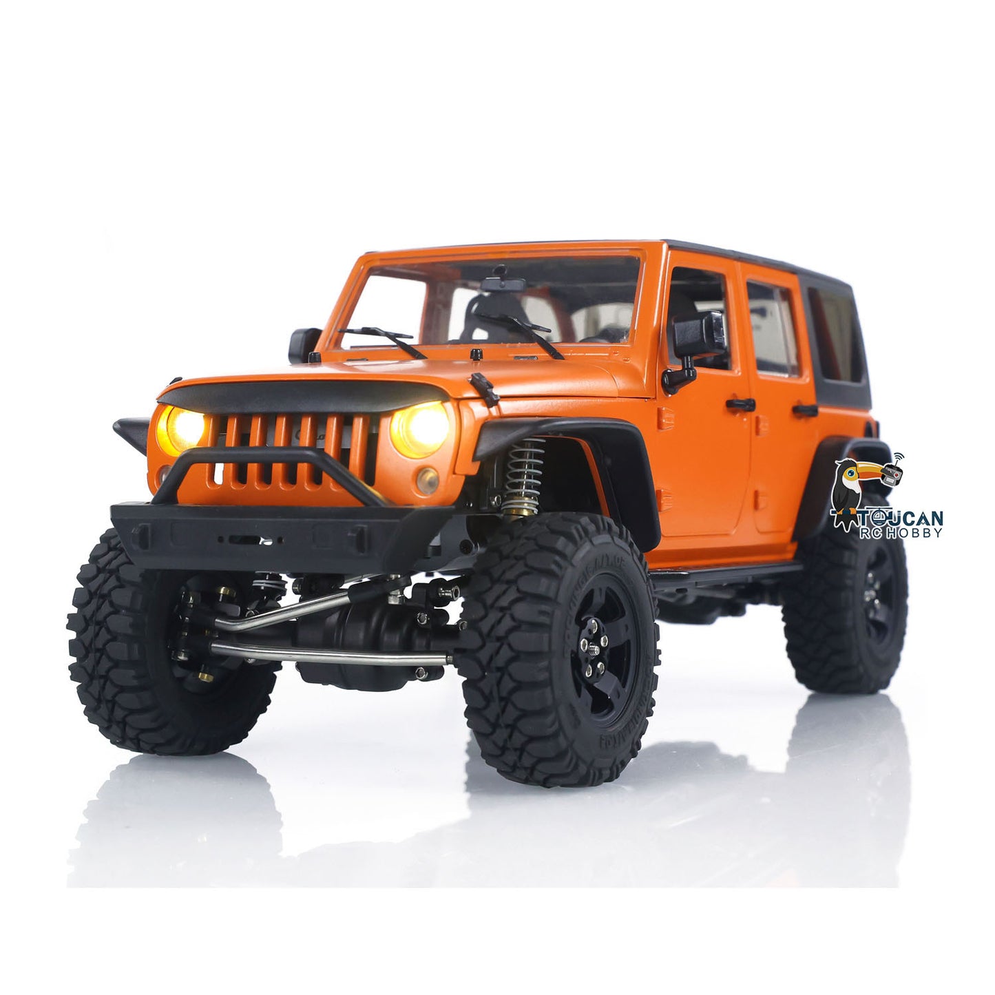 CAPO 1/18 RC Crawler Car CUB2 RTR Remote Control Off Road Vehicle 2-Speed Transmission Flysky GT5 Radio Battery Light Sound