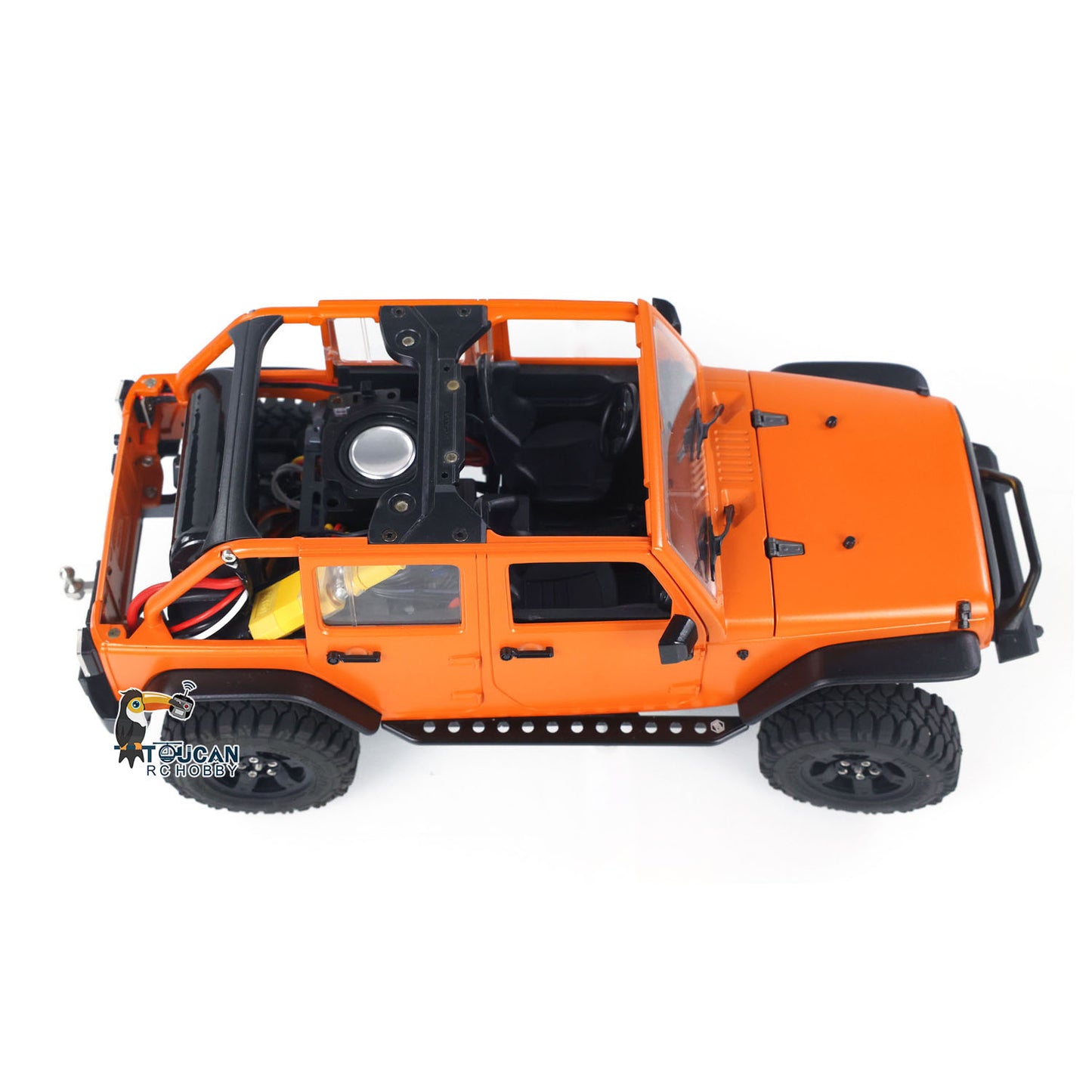 CAPO 1/18 RC Crawler Car CUB2 RTR Remote Control Off Road Vehicle 2-Speed Transmission Flysky GT5 Radio Battery Light Sound