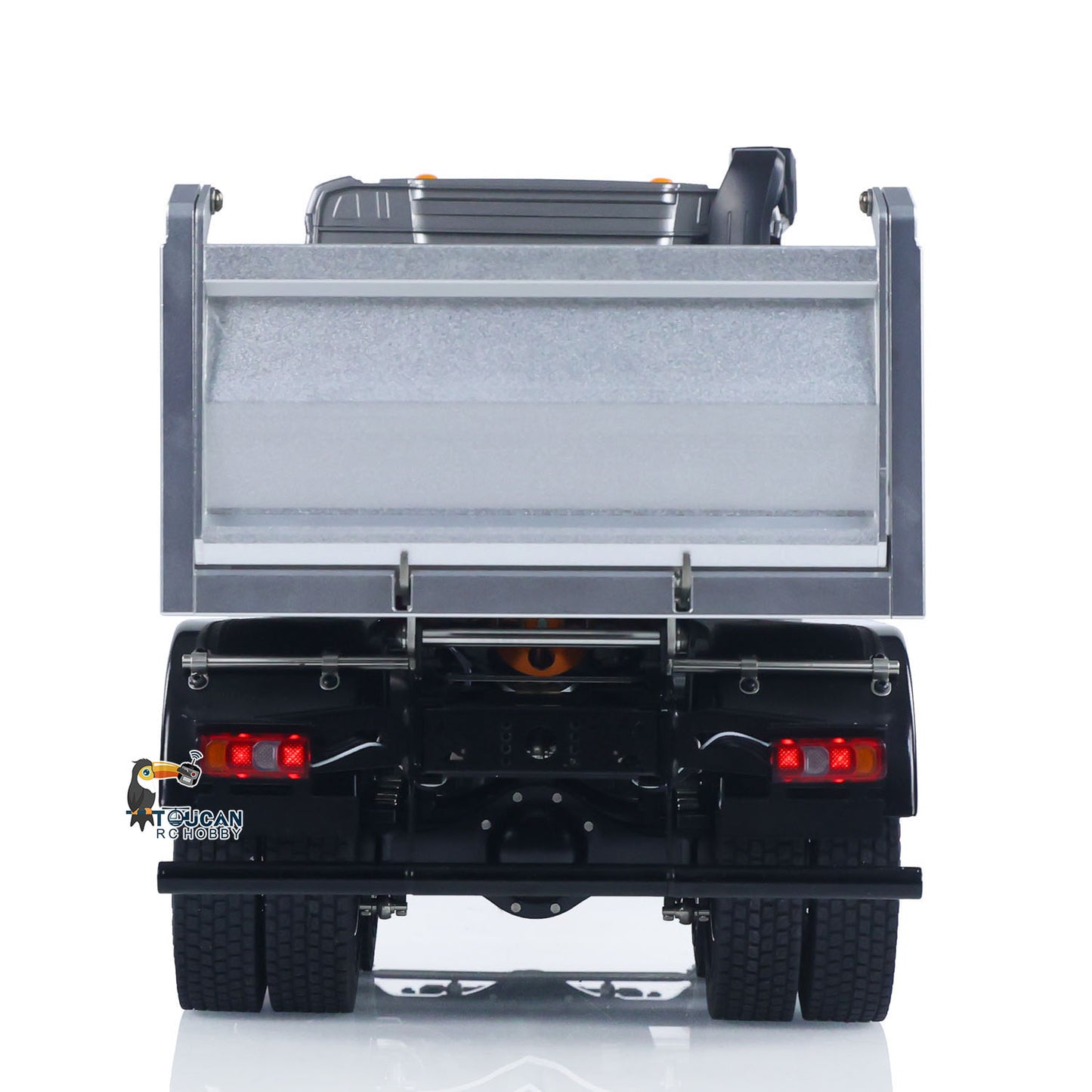 6x6 1/14 RC Hydraulic Dump Truck 3348 2025 Tipper Metal Axles Gearbox Suspension Bucket Oil Tank Light Sound