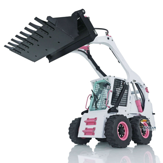 LESU 1/14 RC Metall Hydraulische Aoue LT5H Lackiert Montiert PNP Rädern Kompaktlader A0008