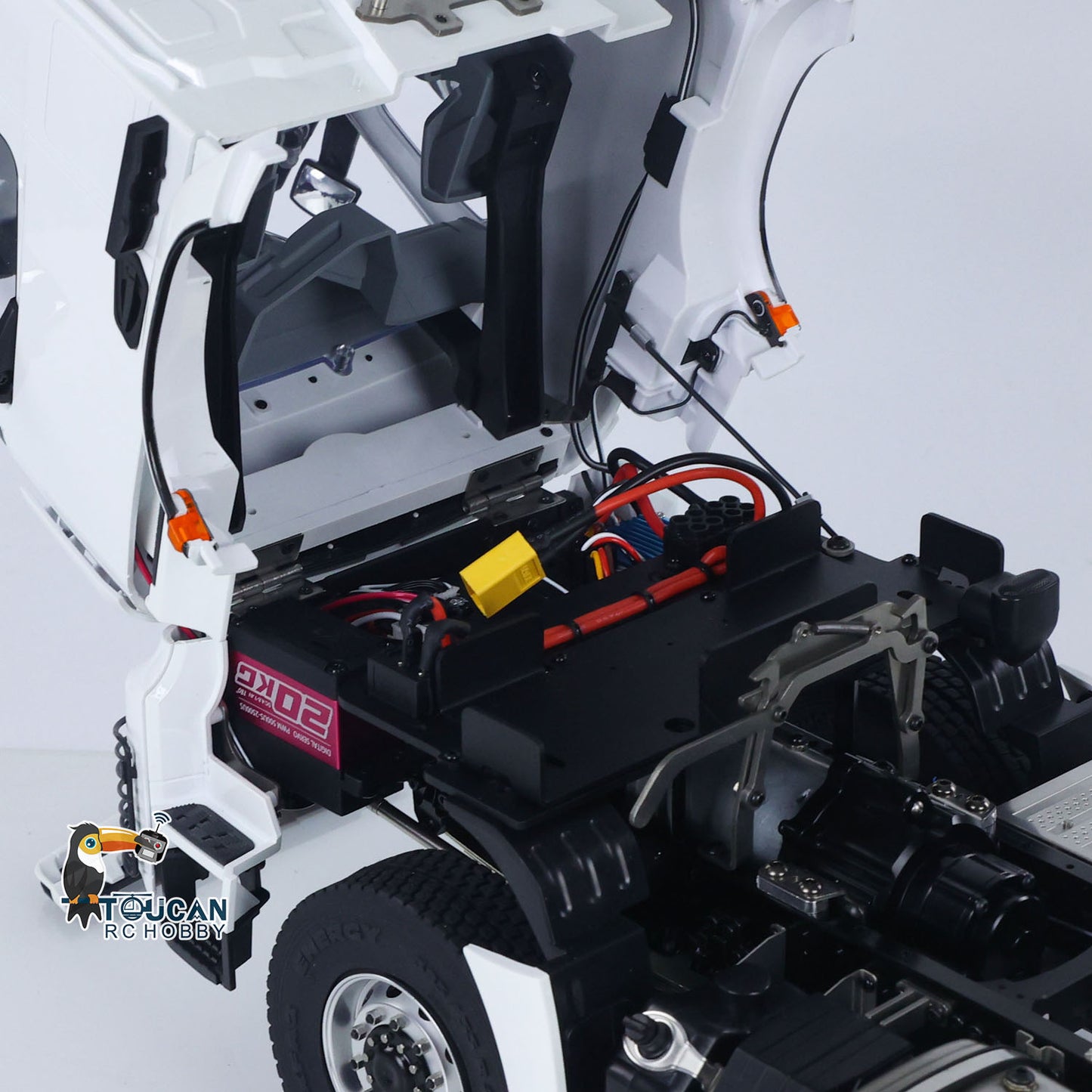 US STOCK RTR 1/14 RC Tractor Truck Radio Battery Metal NO Lock Differential Axles 2Speed Gearbox 6*6 Lorry Car Model for TAMIYA Trailer