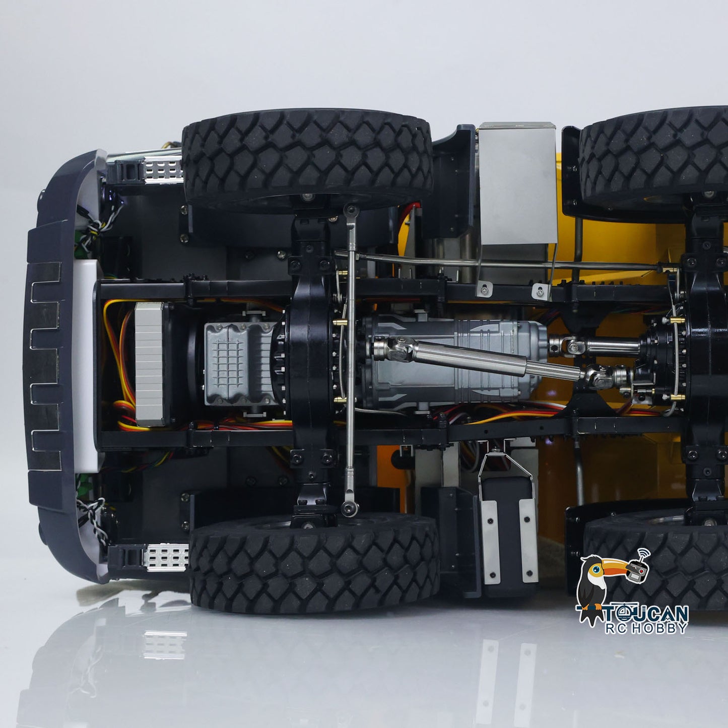 JDM 219 1/14 Metal RC Hydraulic Dumper Truck 10X10 10X6 Tipper 3Speed Axles Transfer Case Differential Locks