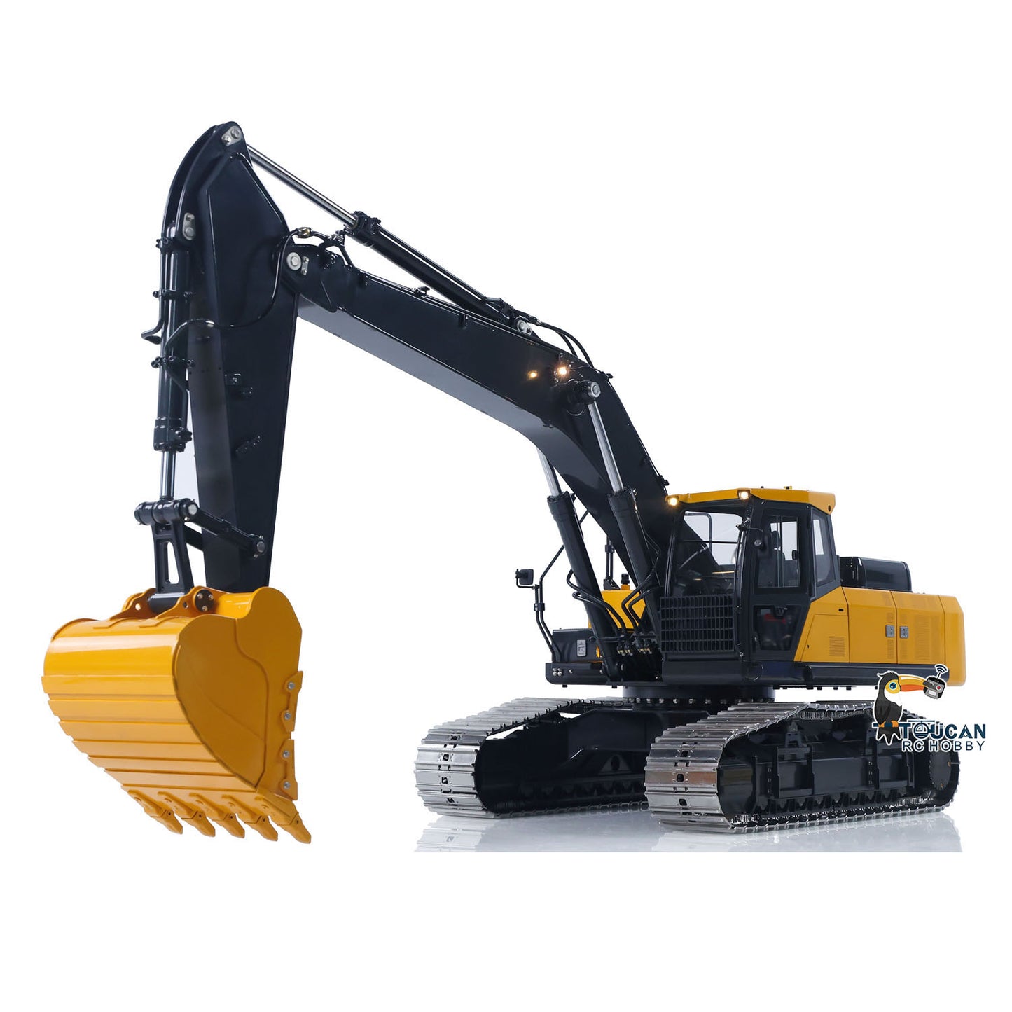 Super Frog Metal 1/14 RC Hydraulic Excavator E400 Standard Type Digger Model 3 Pumps 4CH Valve Frsky X14 Radio