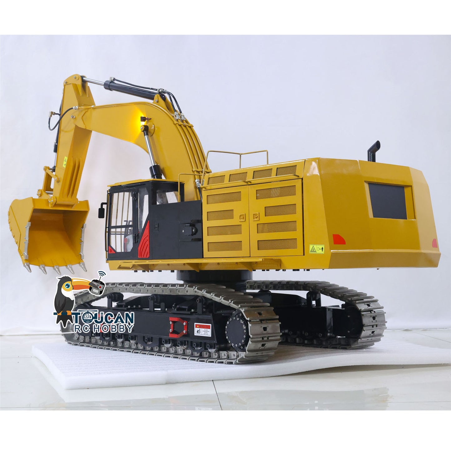 EN STOCK Métal 1/8 390F RC Excavatrice hydraulique Pelle Cisaille Ciseaux Grab Godet Ripper Coupleur à dégagement rapide