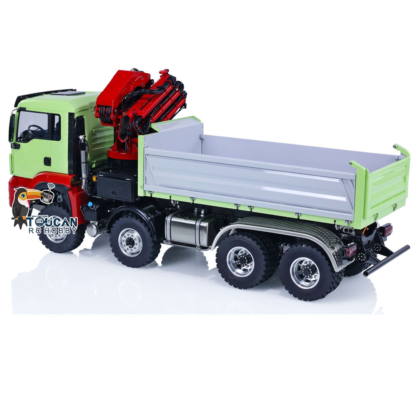 LESU 1/14 Metall MAN 8X8 RC Hydraulische Dumper Lkw Mit Kran Z0063