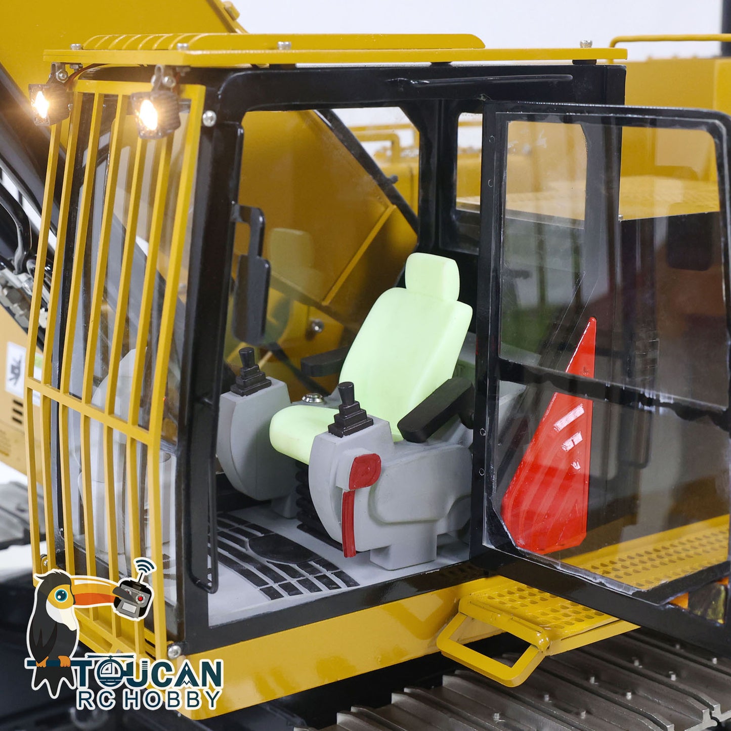 EN STOCK Métal 1/8 390F RC Excavatrice hydraulique Pelle Cisaille Ciseaux Grab Godet Ripper Coupleur à dégagement rapide