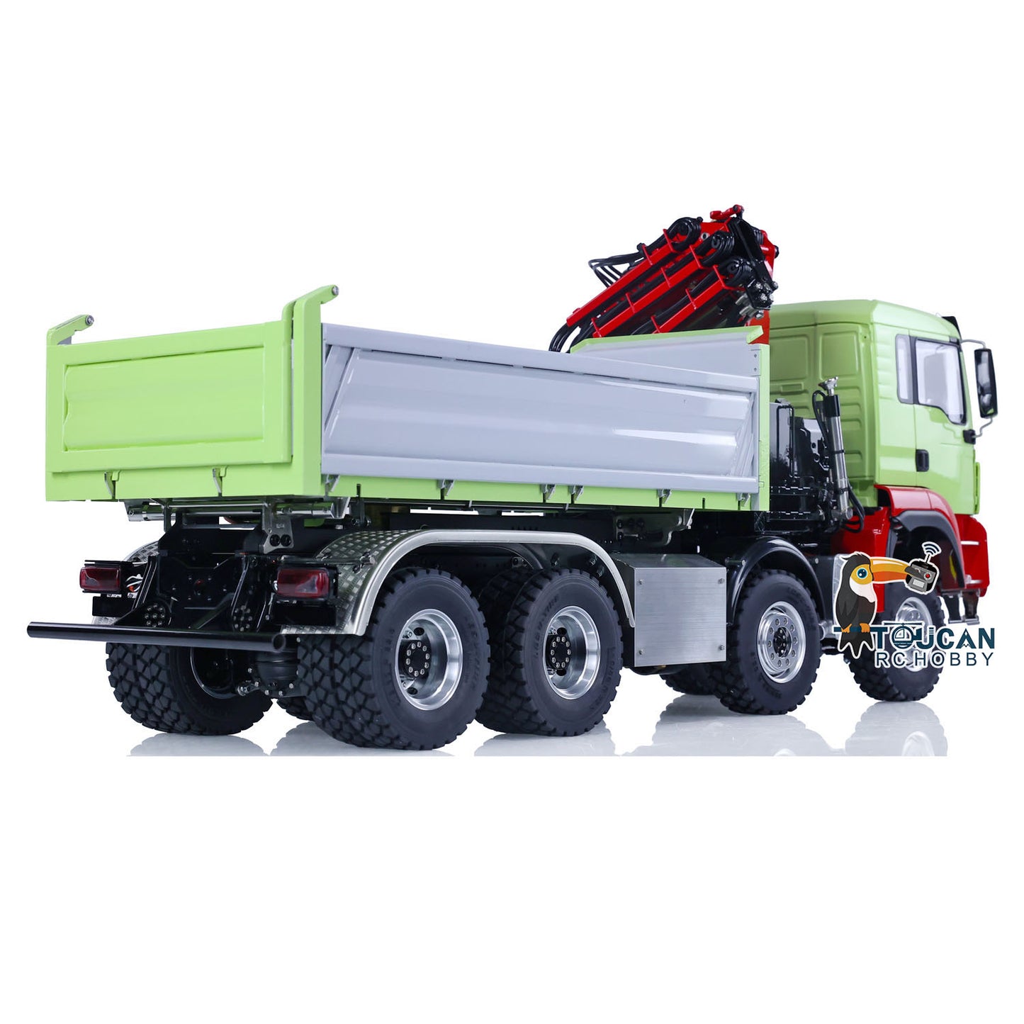 LESU 1/14 Metall MAN 8X8 RC Hydraulische Dumper Lkw Mit Kran Z0063