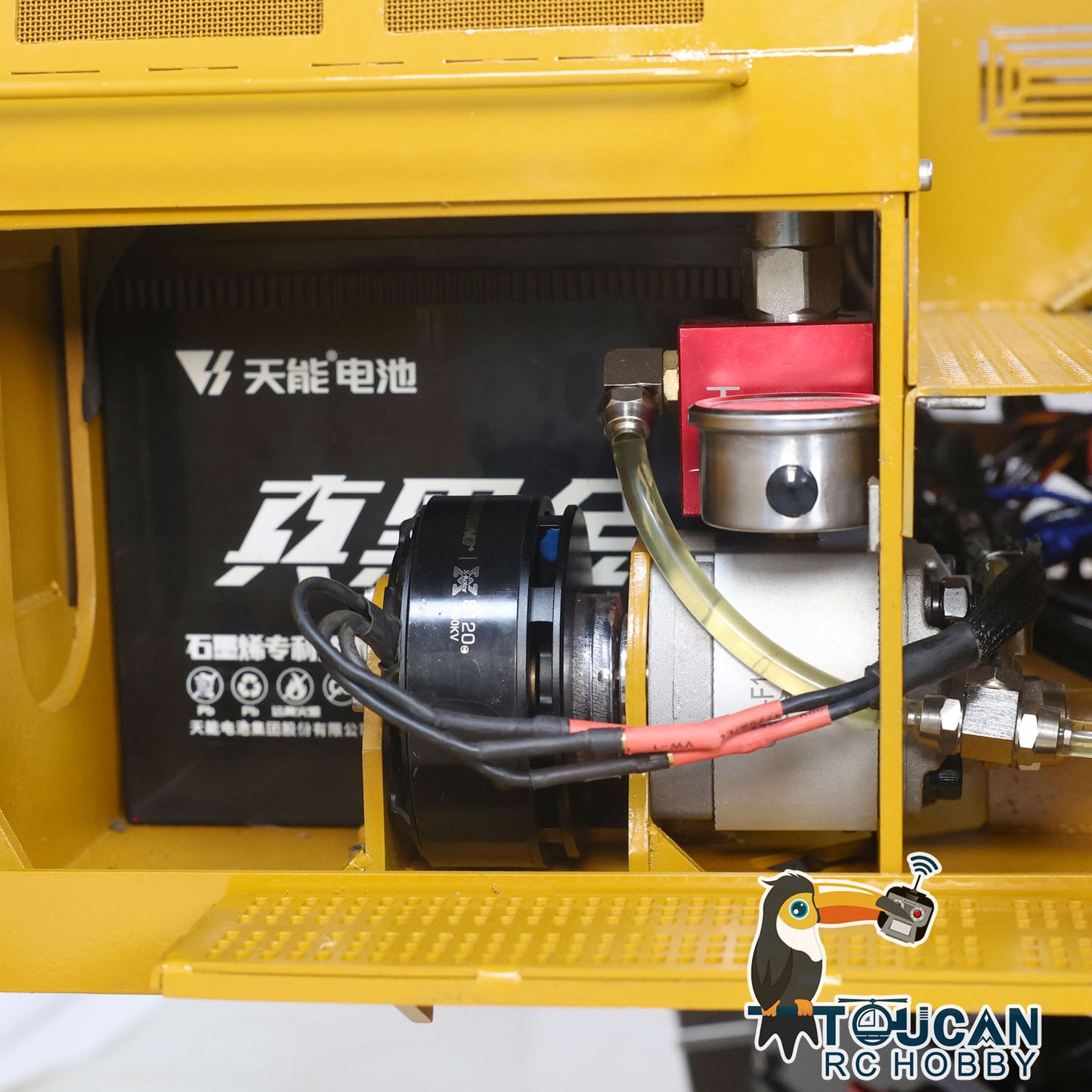 EN STOCK Métal 1/8 390F RC Excavatrice hydraulique Pelle Cisaille Ciseaux Grab Godet Ripper Coupleur à dégagement rapide