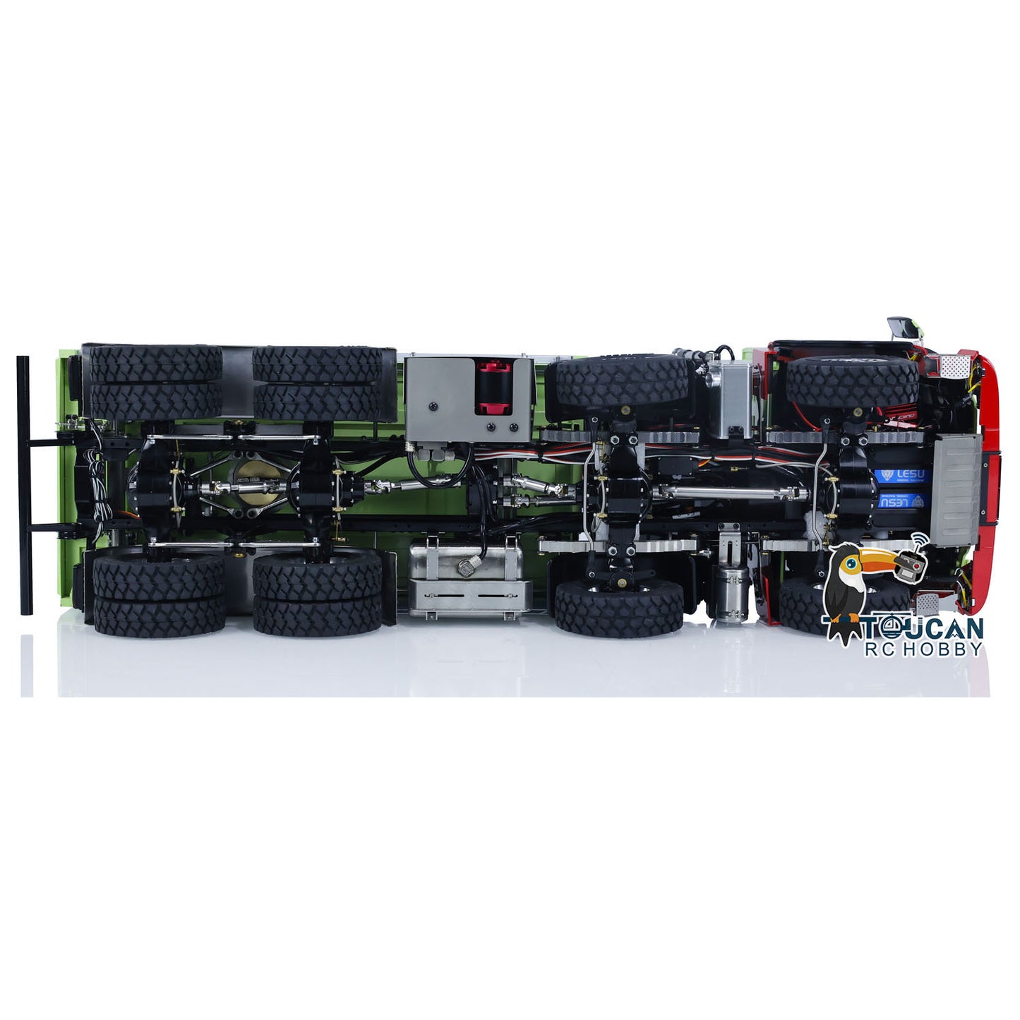 LESU 1/14 Metall MAN 8X8 RC Hydraulische Dumper Lkw Mit Kran Z0063