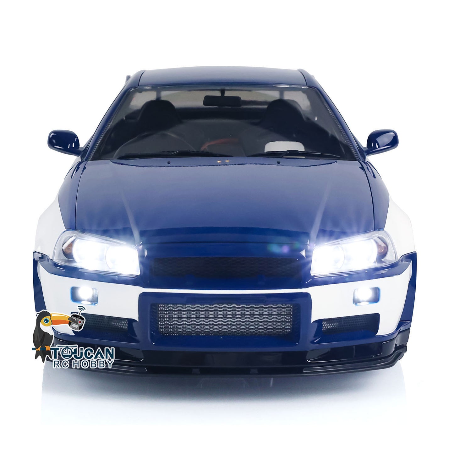 Capo 1/8 Assembled Painted RTR 4x4 4WD R34 RC Racing Drifting Car With Sound Light System Smoke Function