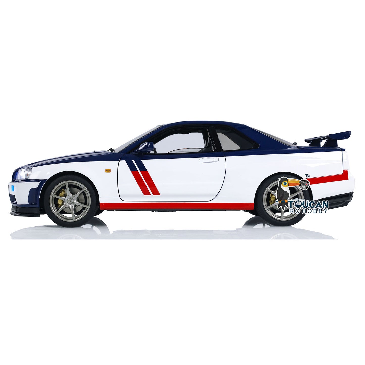 Capo 1/8 Assembled Painted RTR 4x4 4WD R34 RC Racing Drifting Car With Sound Light System Smoke Function