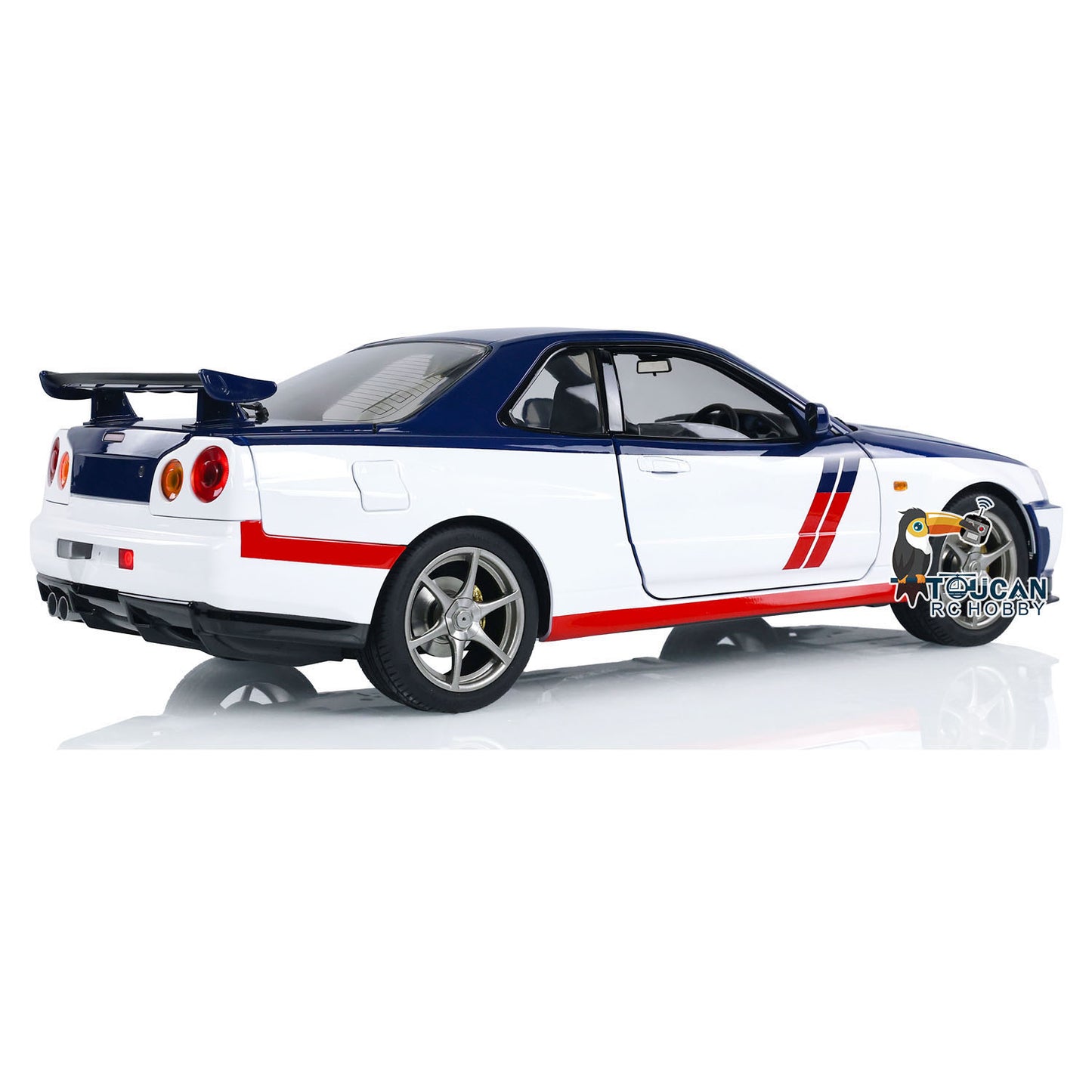 Capo 1/8 Assembled Painted RTR 4x4 4WD R34 RC Racing Drifting Car With Sound Light System Smoke Function
