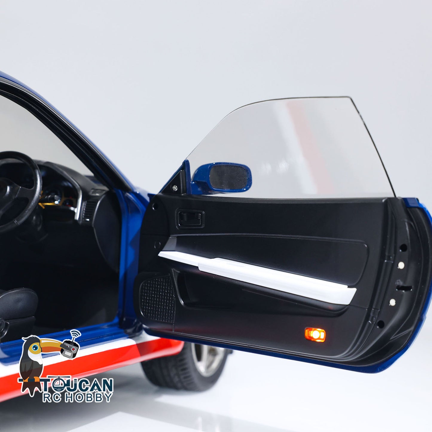 Capo 1/8 Assembled Painted RTR 4x4 4WD R34 RC Racing Drifting Car With Sound Light System Smoke Function