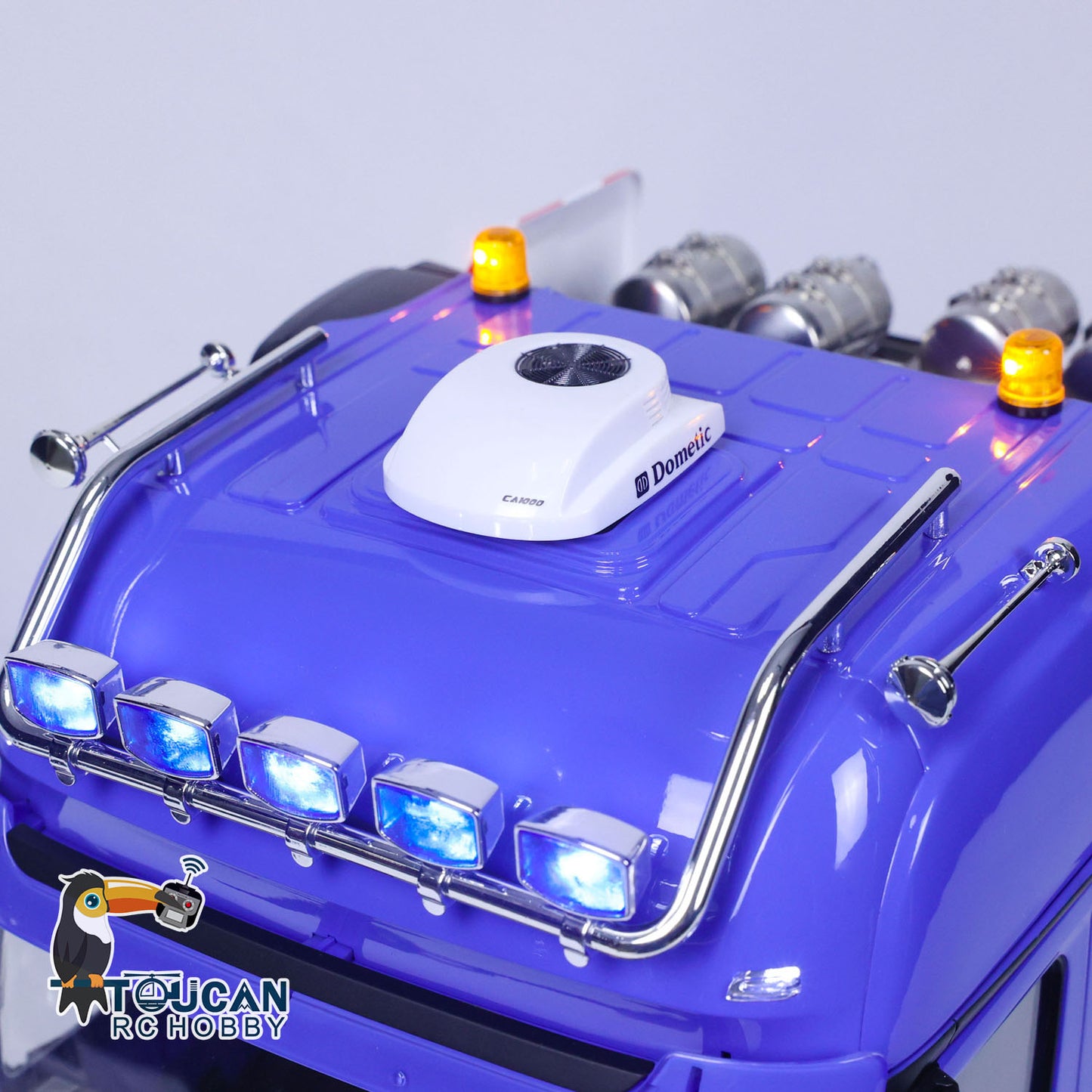 1/14 LESU 8X8 RC Traktor Lkw Auto Modell W/Ausrüstung Rack