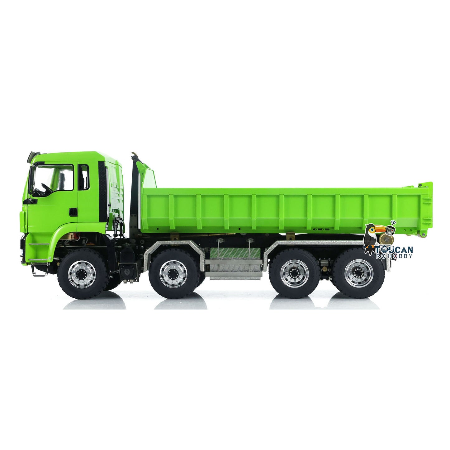 LESU TGS 1/14 RC Hydraulic Roll On Off Dump Truck 8x8 Metal Chassis Dumper Differential Lock EDS Axles 2Speed Gearbox Model Car