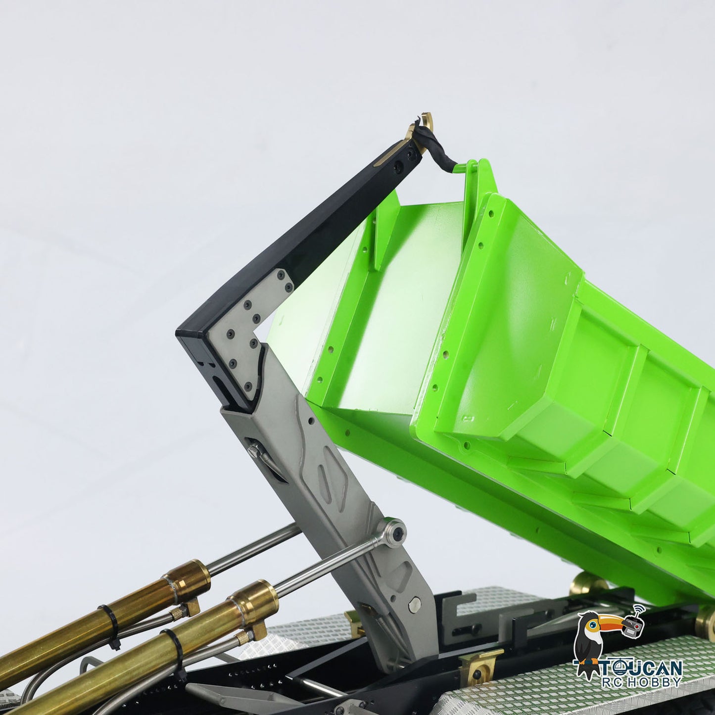 LESU TGS 1/14 RC Hydraulic Roll On Off Dump Truck 8x8 Metal Chassis Dumper Differential Lock EDS Axles 2Speed Gearbox Model Car